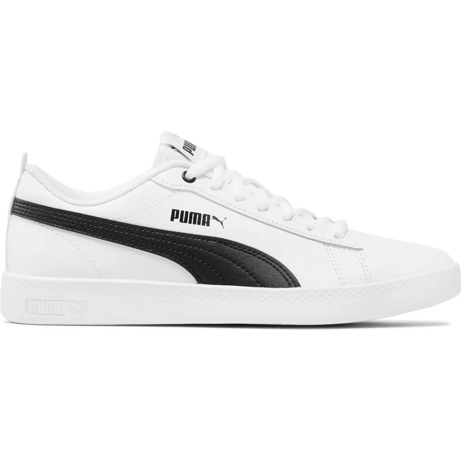 Zapatillas Puma Urbanas Mujer Smash Wns V2 L color blanco | Platanitos