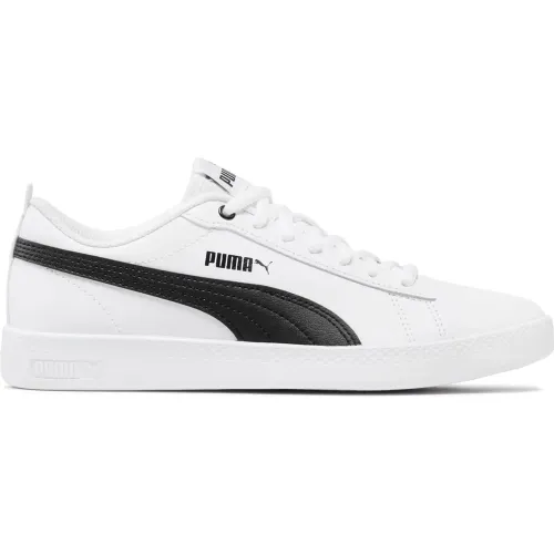 Zapatillas Puma Urbanas Mujer Smash Wns V2 L color blanco | Platanitos