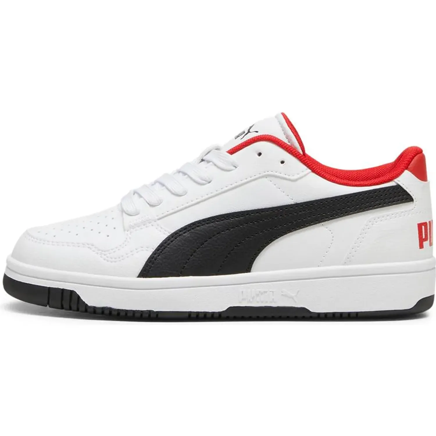 Zapatillas Puma Urbanas Juvenil Reb-L Jr color blanco / rojo | Platanitos