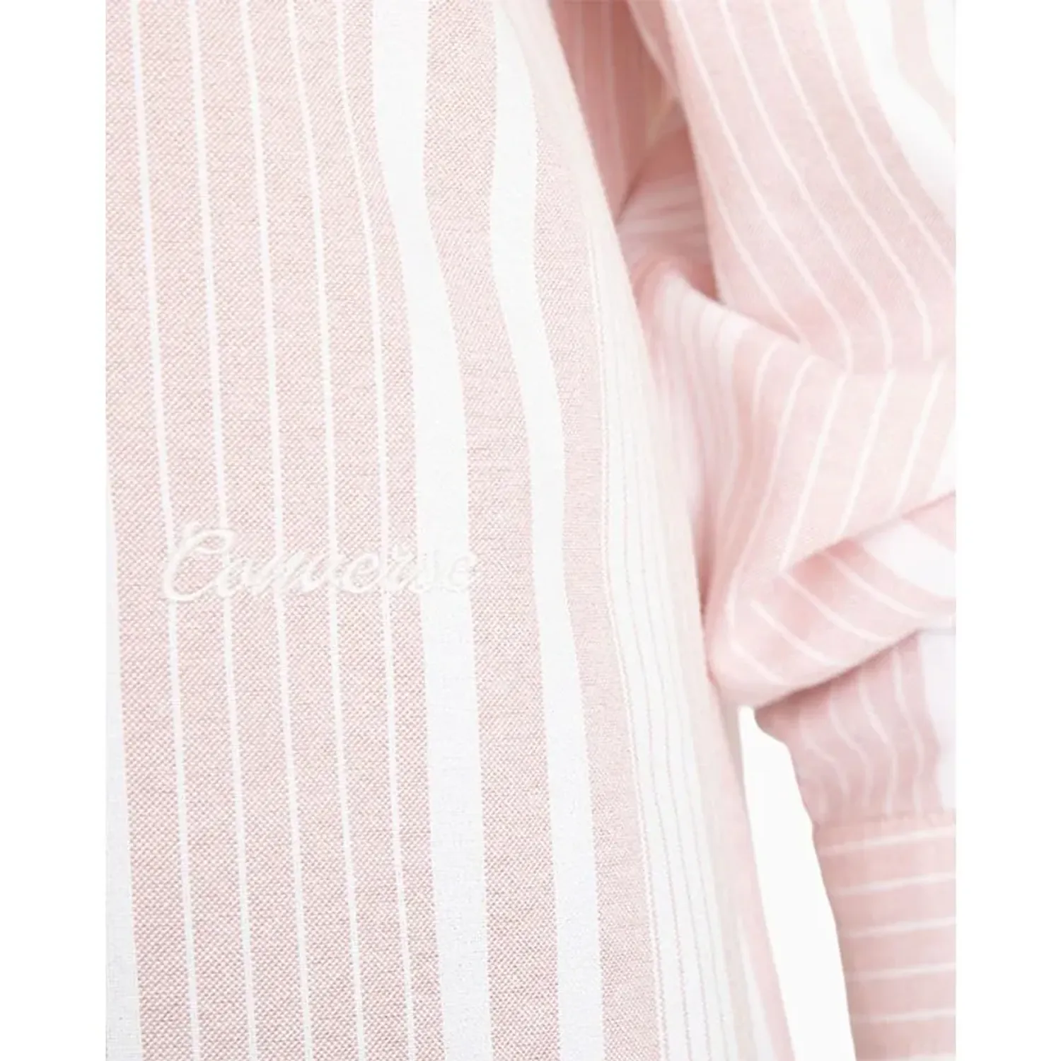 Camisa Converse Manga Larga Mujer Love Stripe color rosado | Platanitos