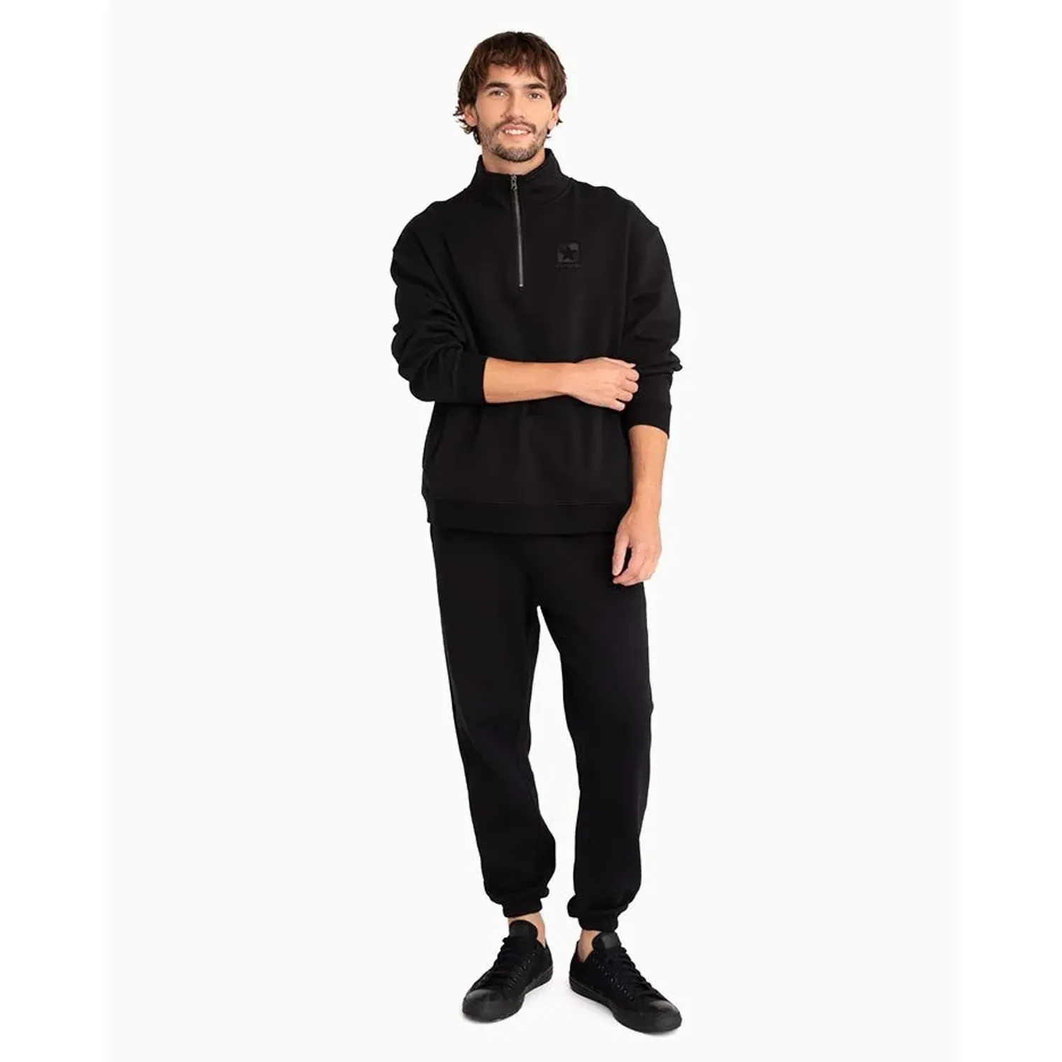 Polera Converse Deportiva Hombre Retro Star Converse color negro | Platanitos