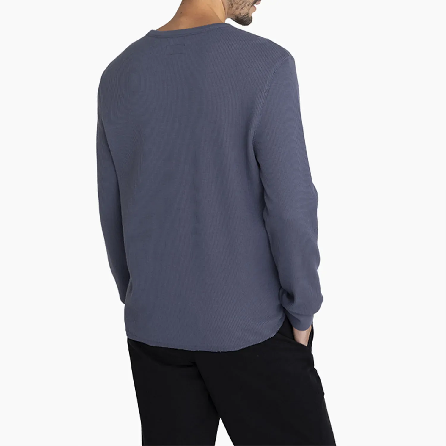 Polo Converse Manga Larga Deportivo Hombre Waffle Cons Converse color gris | Platanitos