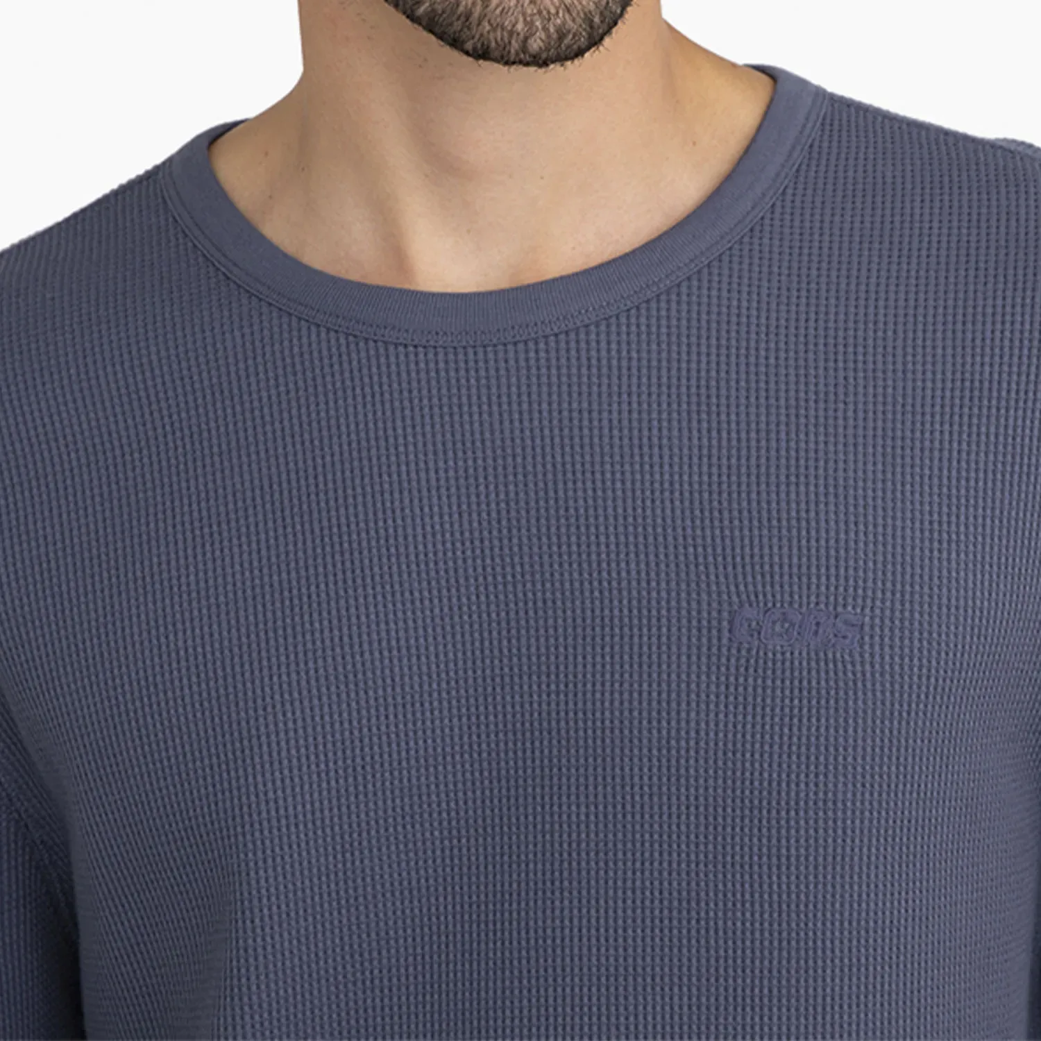 Polo Converse Manga Larga Deportivo Hombre Waffle Cons Converse color gris | Platanitos