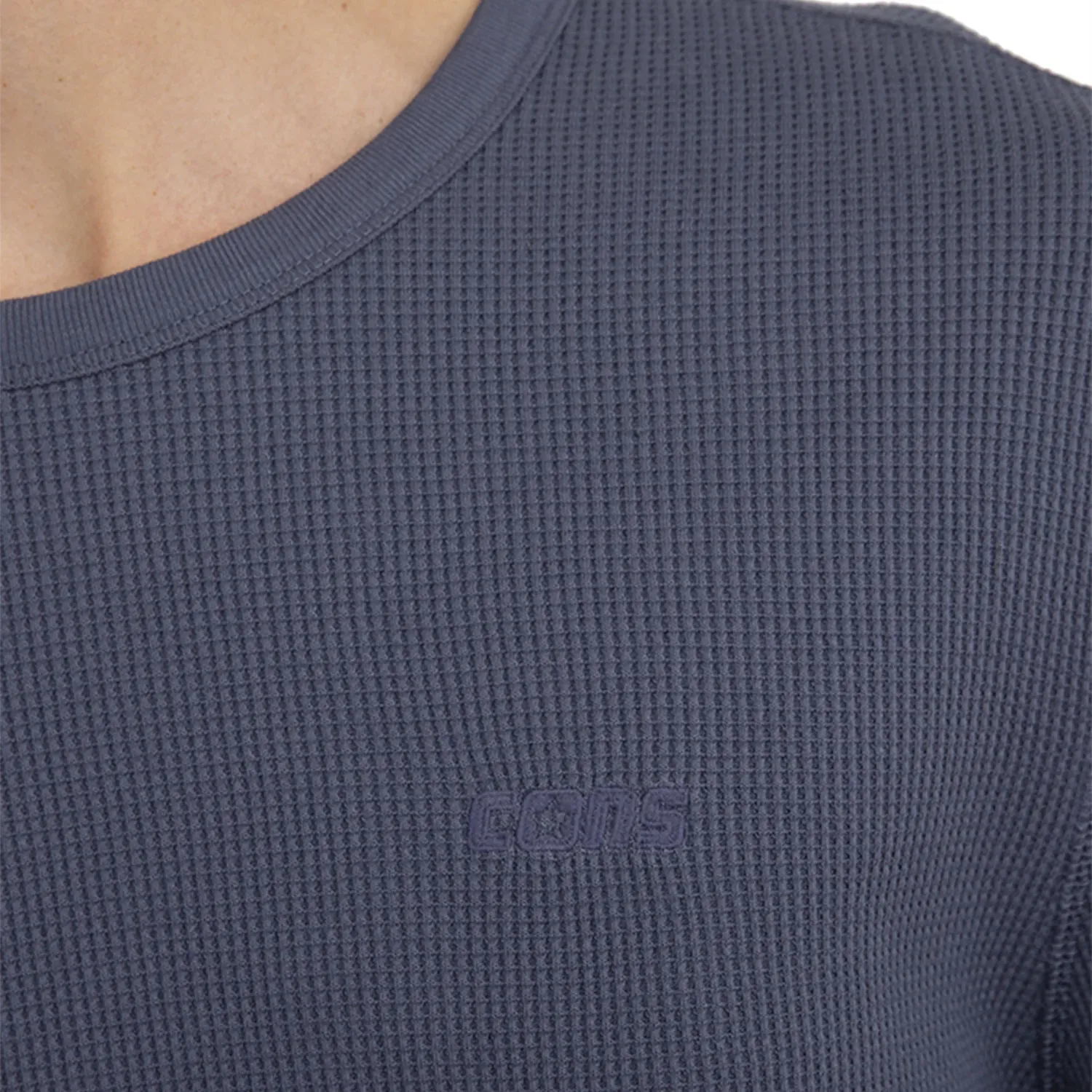 Polo Converse Manga Larga Deportivo Hombre Waffle Cons Converse color gris | Platanitos