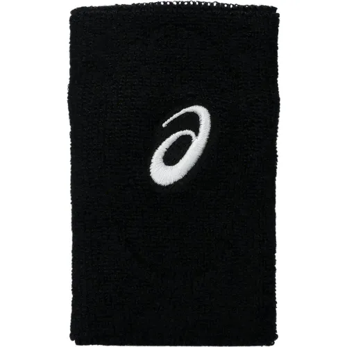 Muñequera Asics De Tenis Unisex Adulto Wrist Band Long color negro | Platanitos