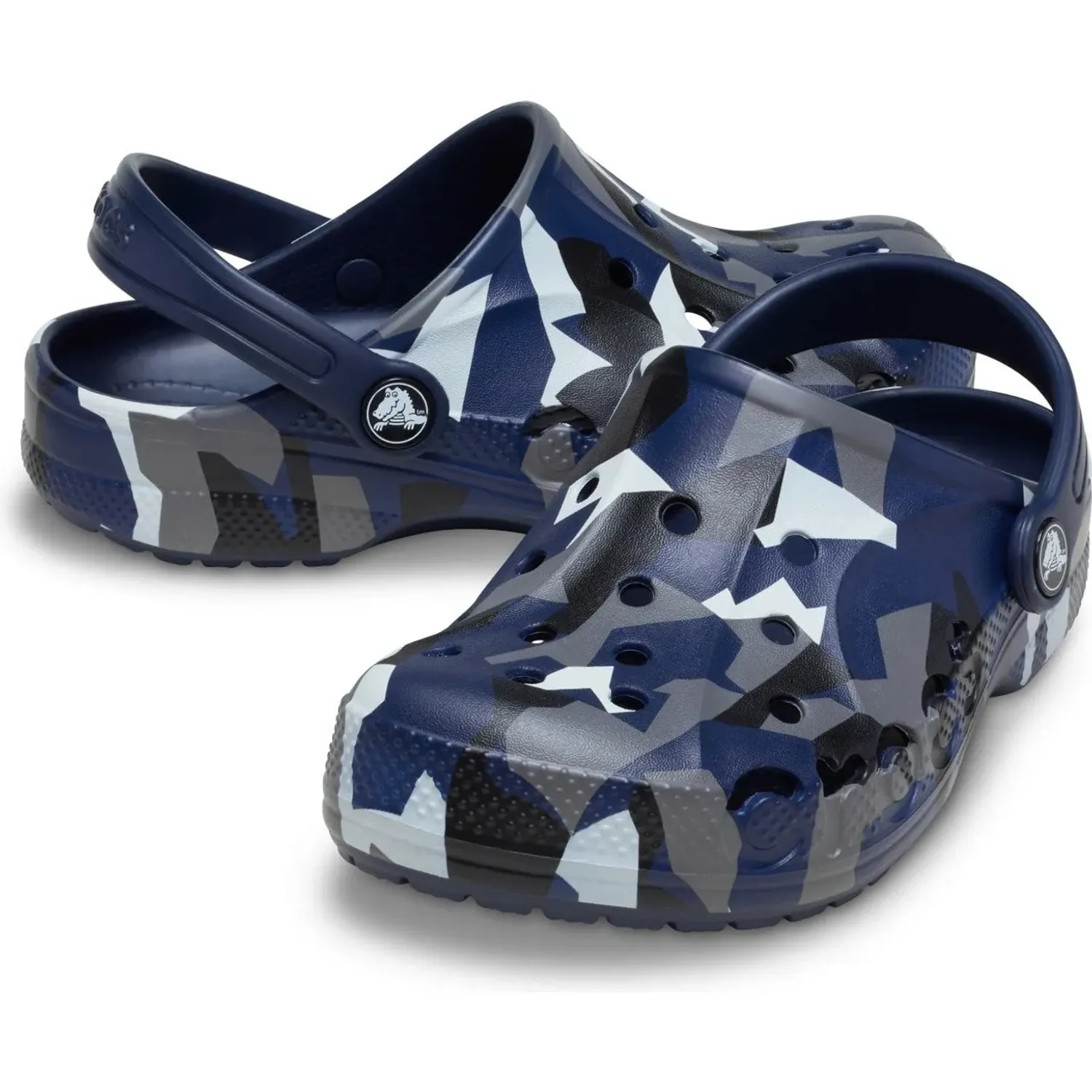 Zuecos Crocs Unisex Niños Baya Seasonal Printed Clog color azul | Platanitos