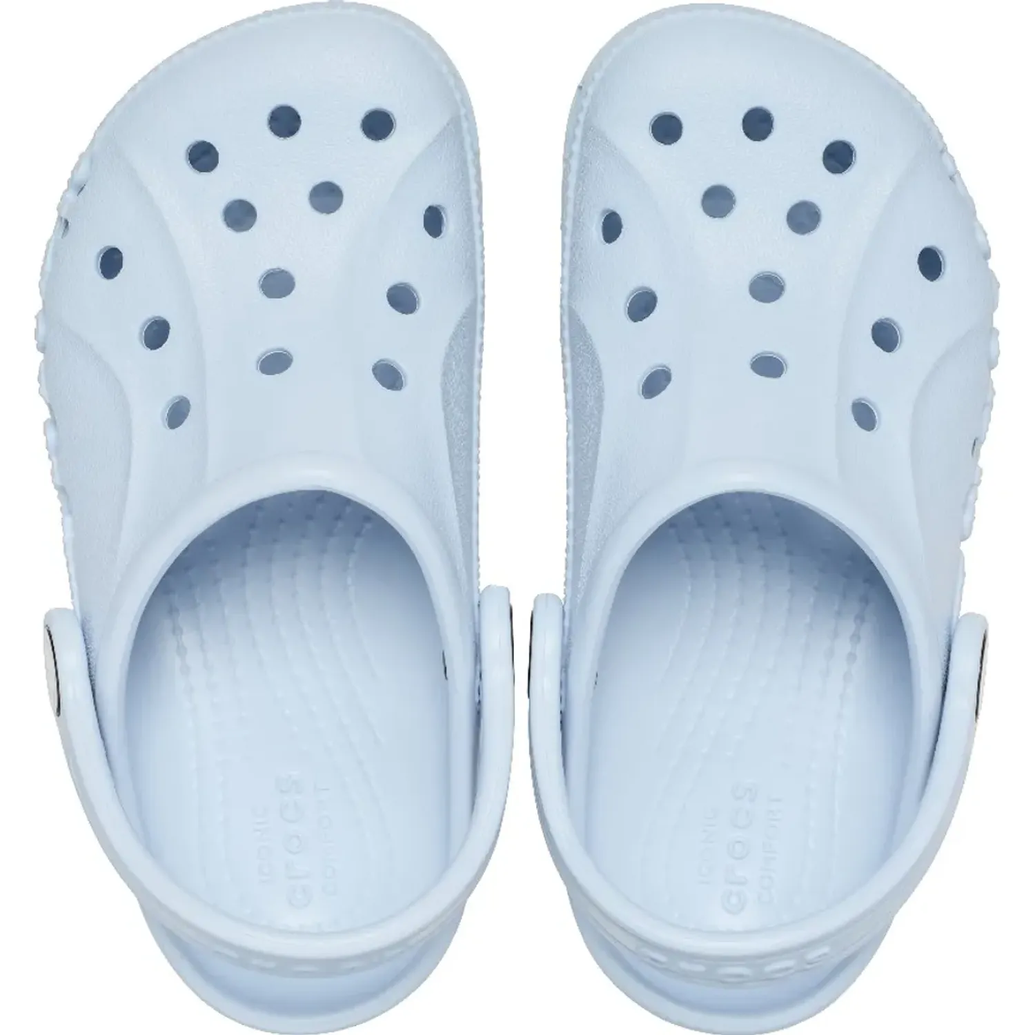 Zuecos Crocs Unisex Niños Classic Baya Clog color celeste | Platanitos