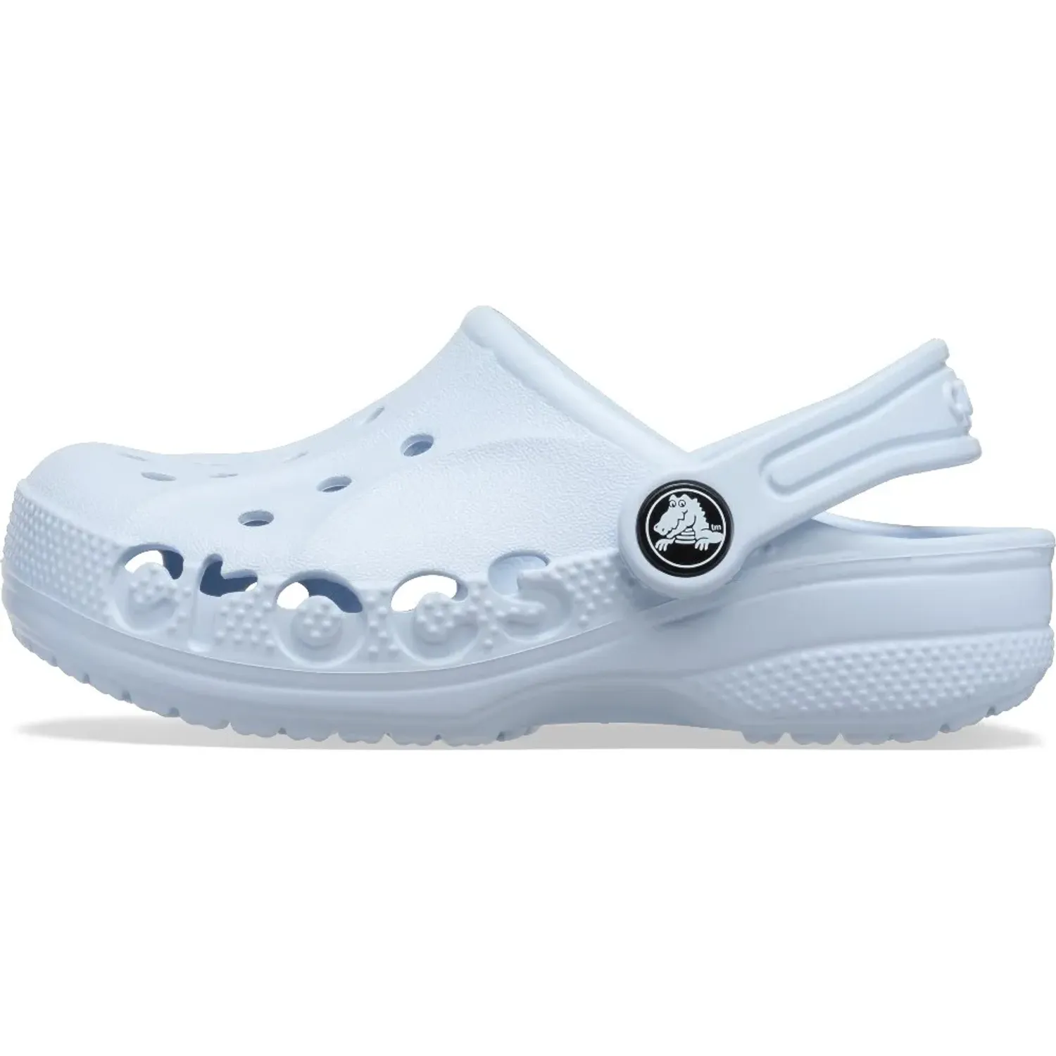 Zuecos Crocs Unisex Niños Classic Baya Clog color celeste | Platanitos