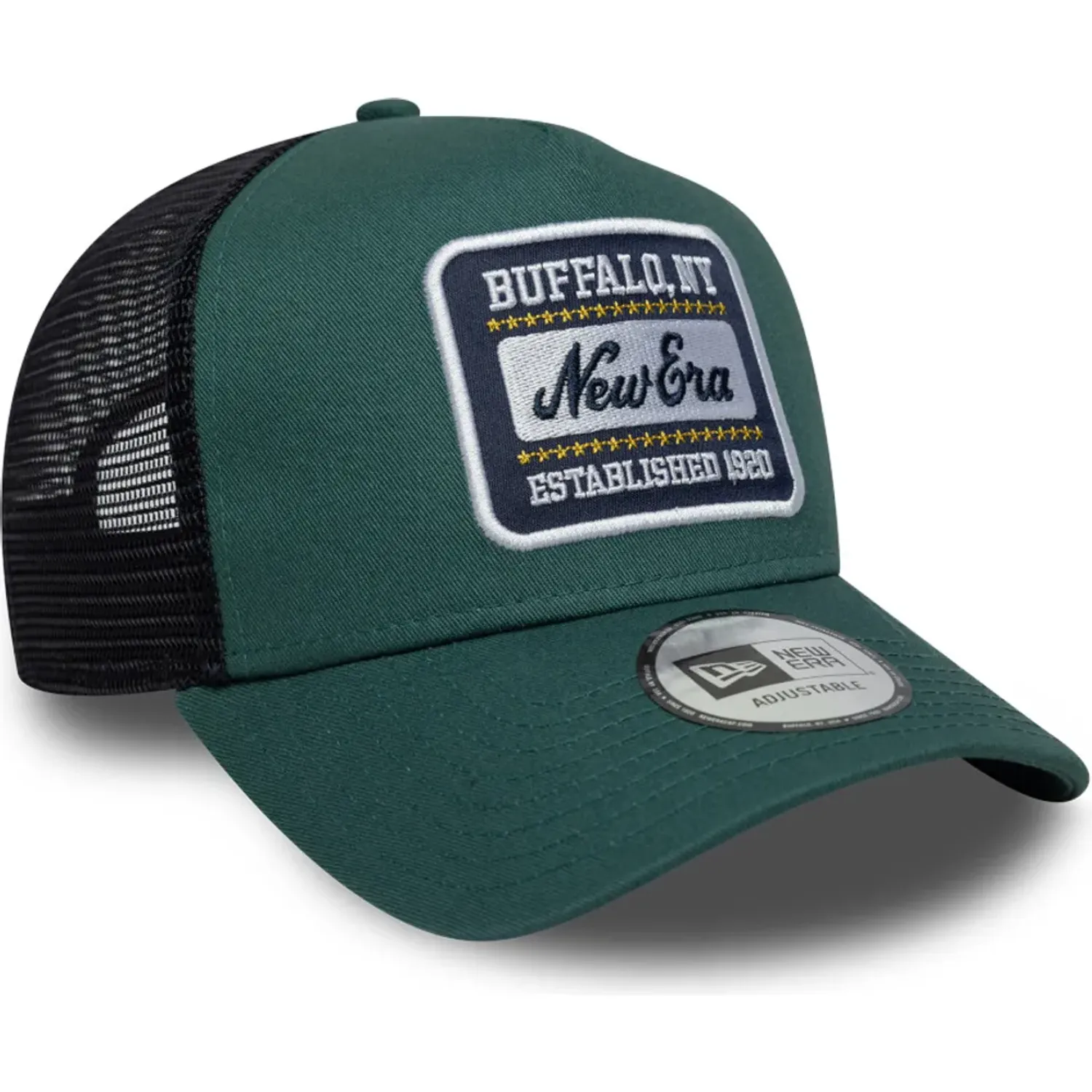 Gorra New Era Urbana Unisex New Era Branded 940 Af Trucker color verde oscuro | Platanitos