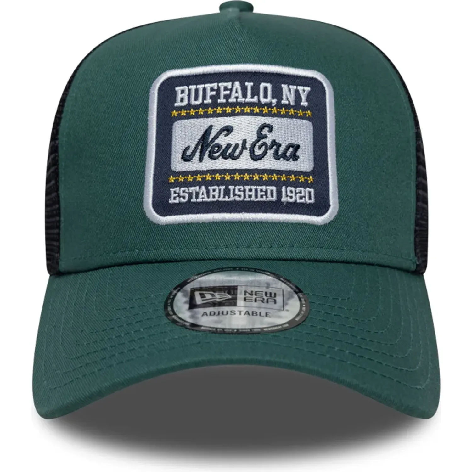 Gorra New Era Urbana Unisex New Era Branded 940 Af Trucker color verde oscuro | Platanitos