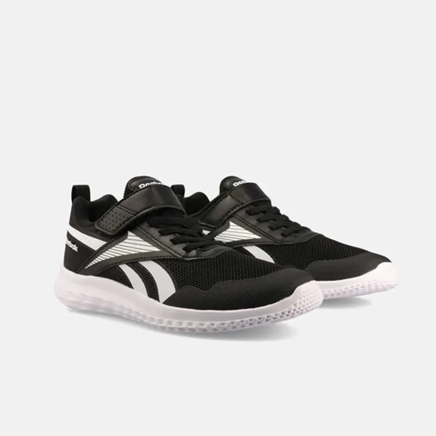 Zapatillas Reebok Running Niños Rush Runner 5 Elastic Lace & Top Strap color negro | Platanitos