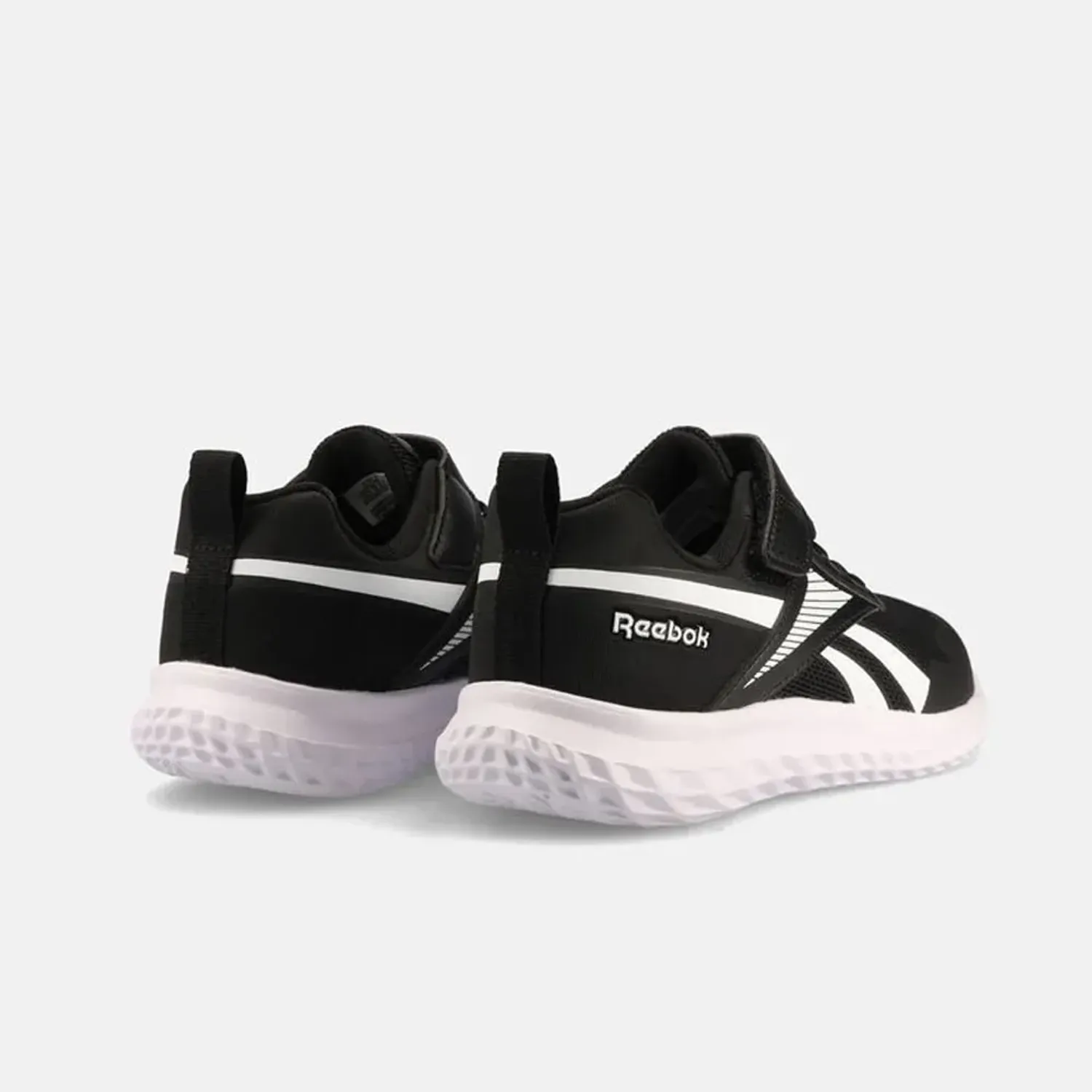 Zapatillas Reebok Running Niños Rush Runner 5 Elastic Lace & Top Strap color negro | Platanitos