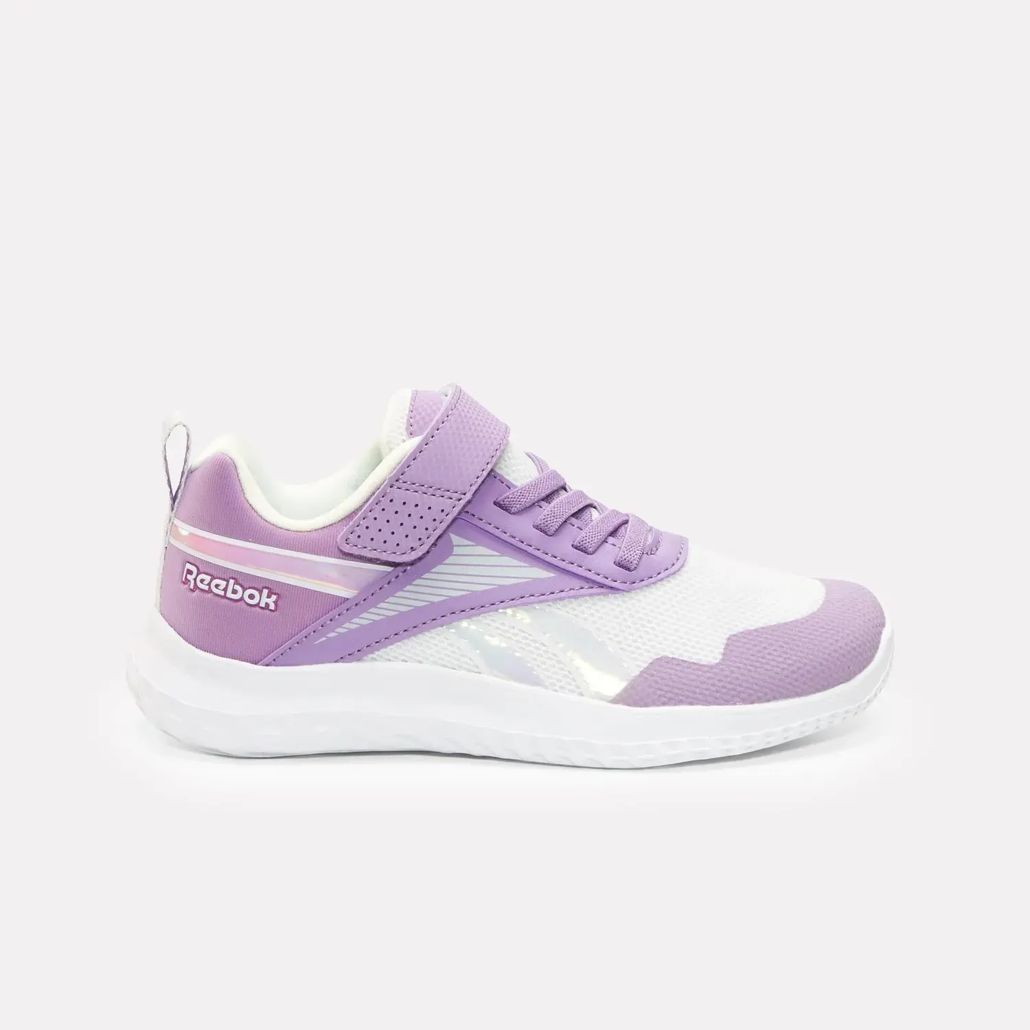 Zapatillas Reebok Running Niños Rush Runner 5 Elastic Lace & Top Strap color morado | Platanitos