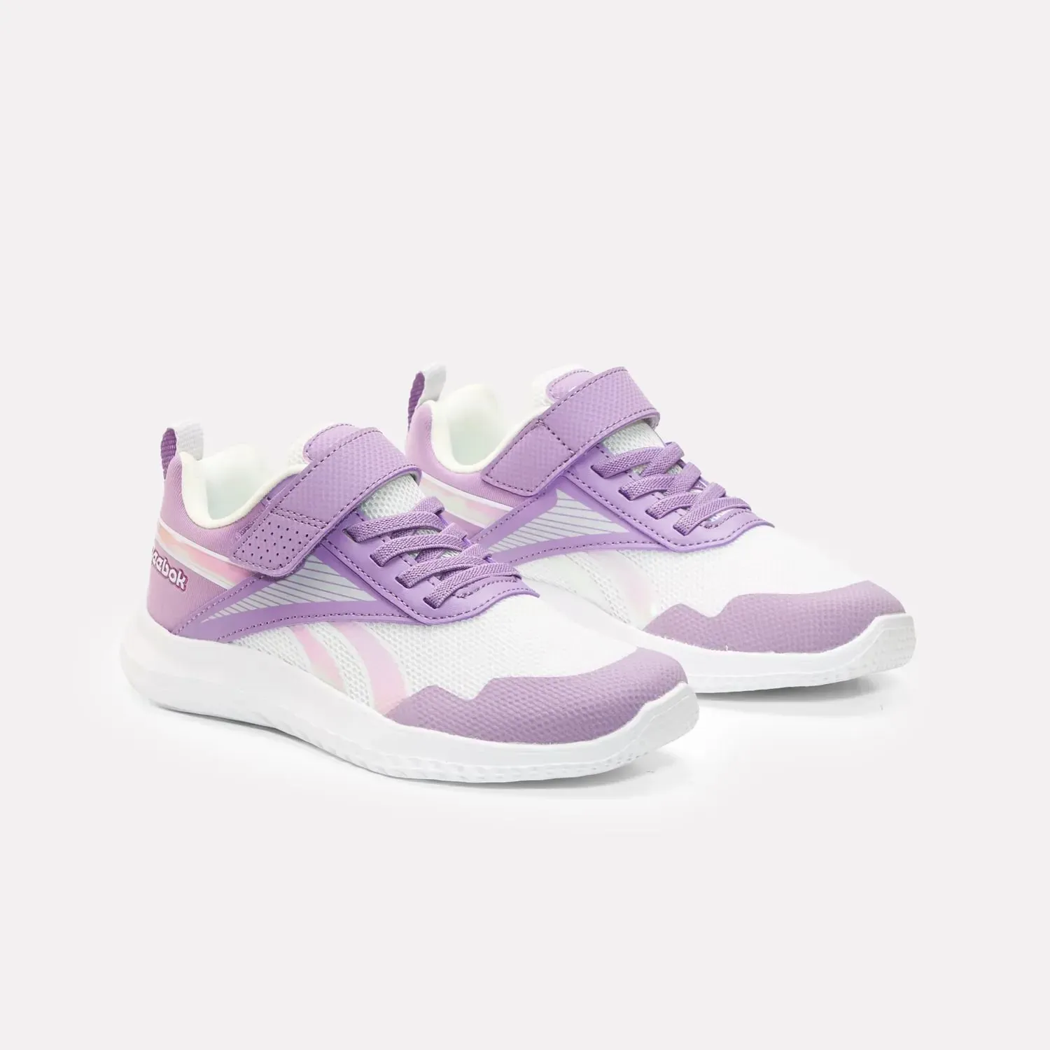 Zapatillas Reebok Running Niños Rush Runner 5 Elastic Lace & Top Strap color morado | Platanitos