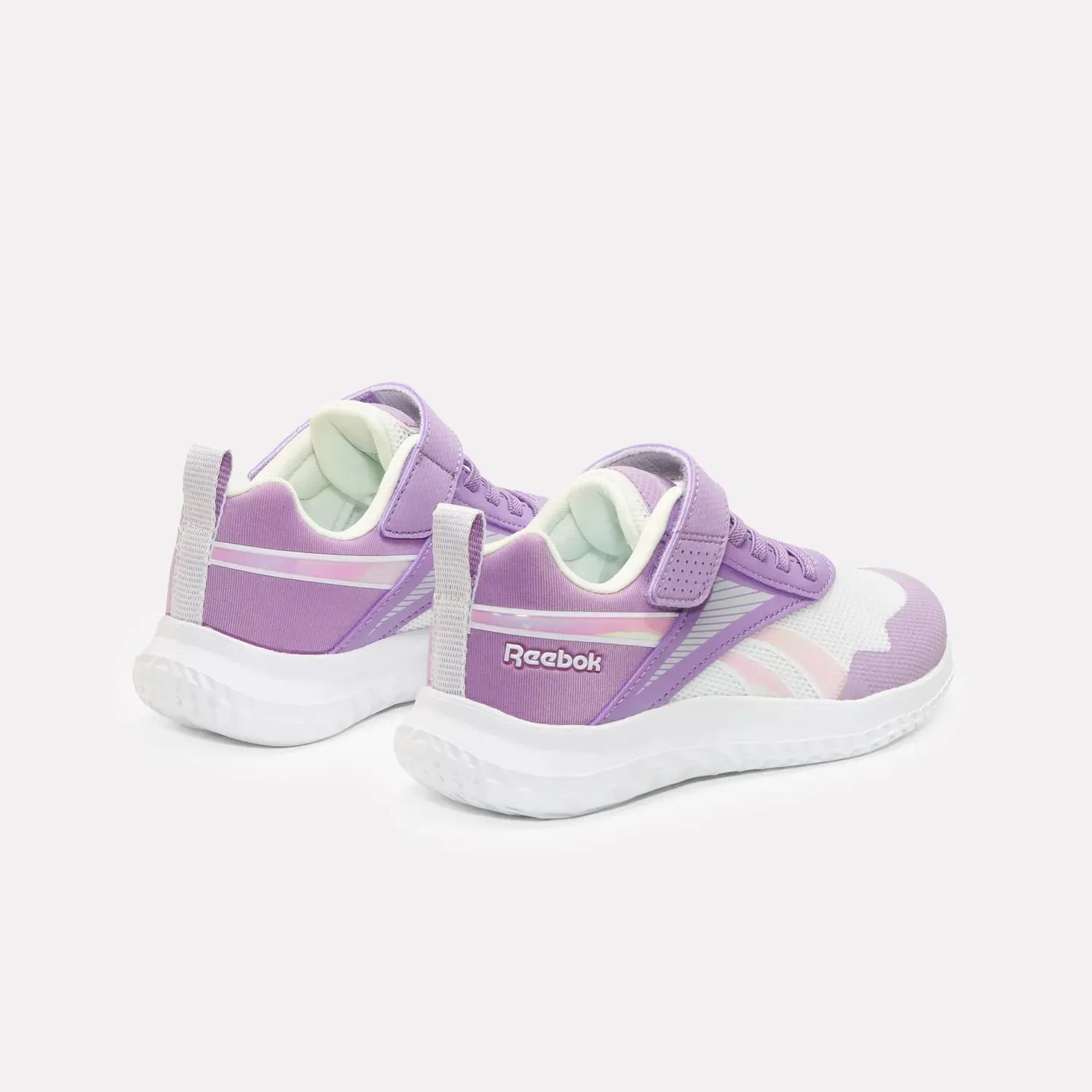 Zapatillas Reebok Running Niños Rush Runner 5 Elastic Lace & Top Strap color morado | Platanitos
