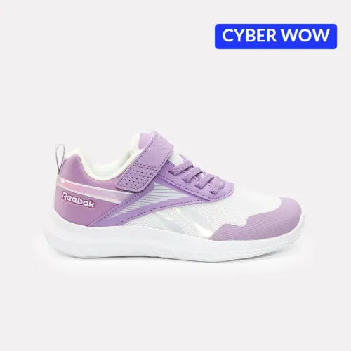 Zapatillas Reebok Running Niños Rush Runner 5 Elastic Lace & Top Strap color morado | Platanitos