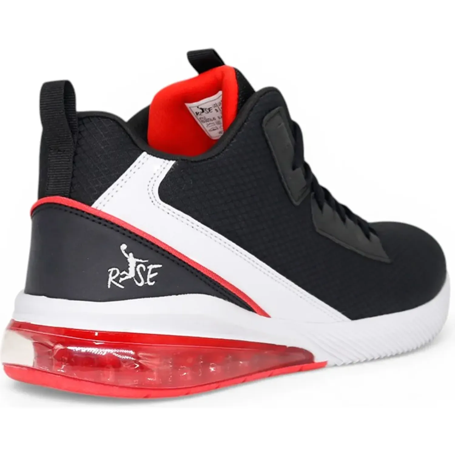 Zapatillas Rise De Basquet Hombre Digital/H26 color negro / rojo | Platanitos