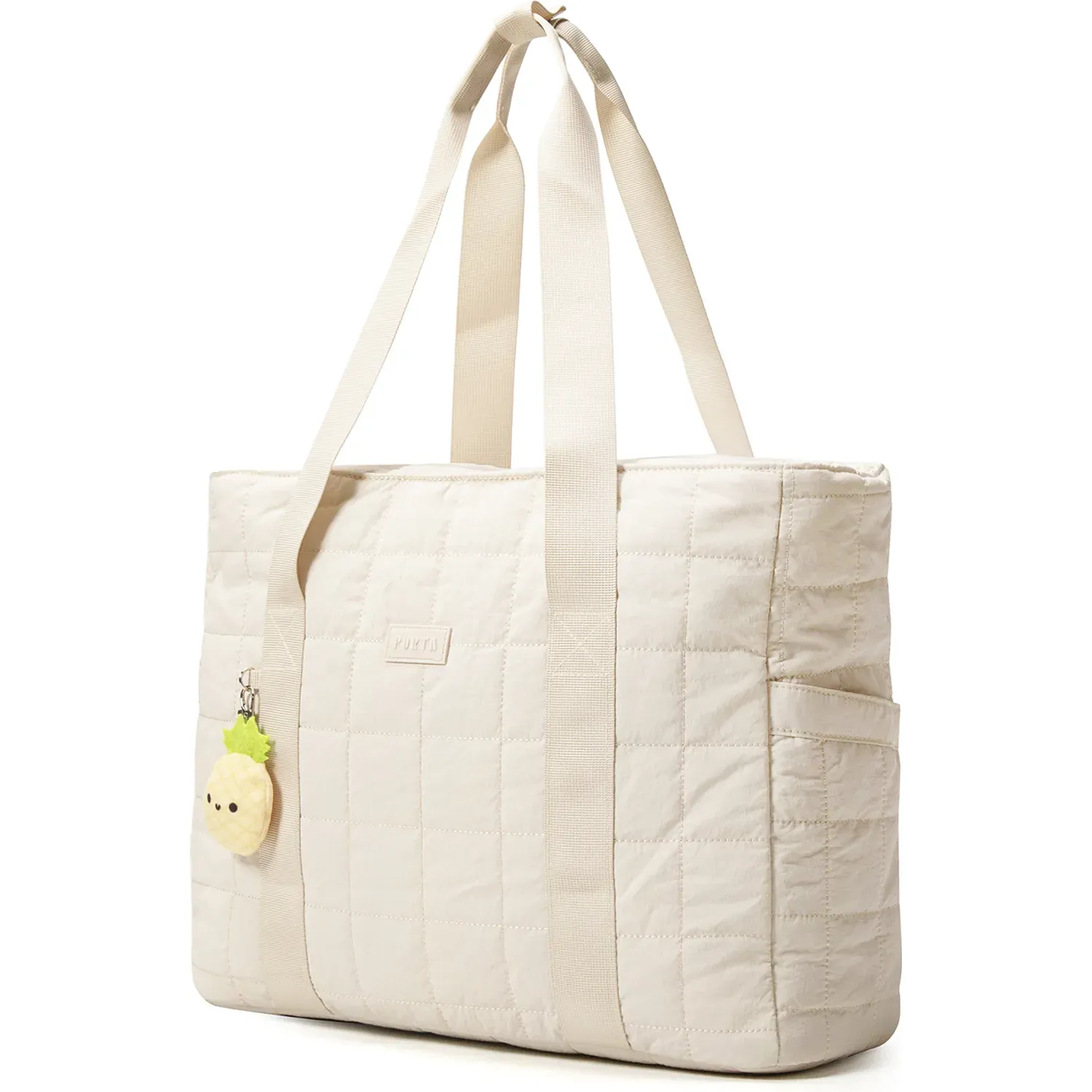 Bolso Porta Mujer Grande Isis color beige | Platanitos