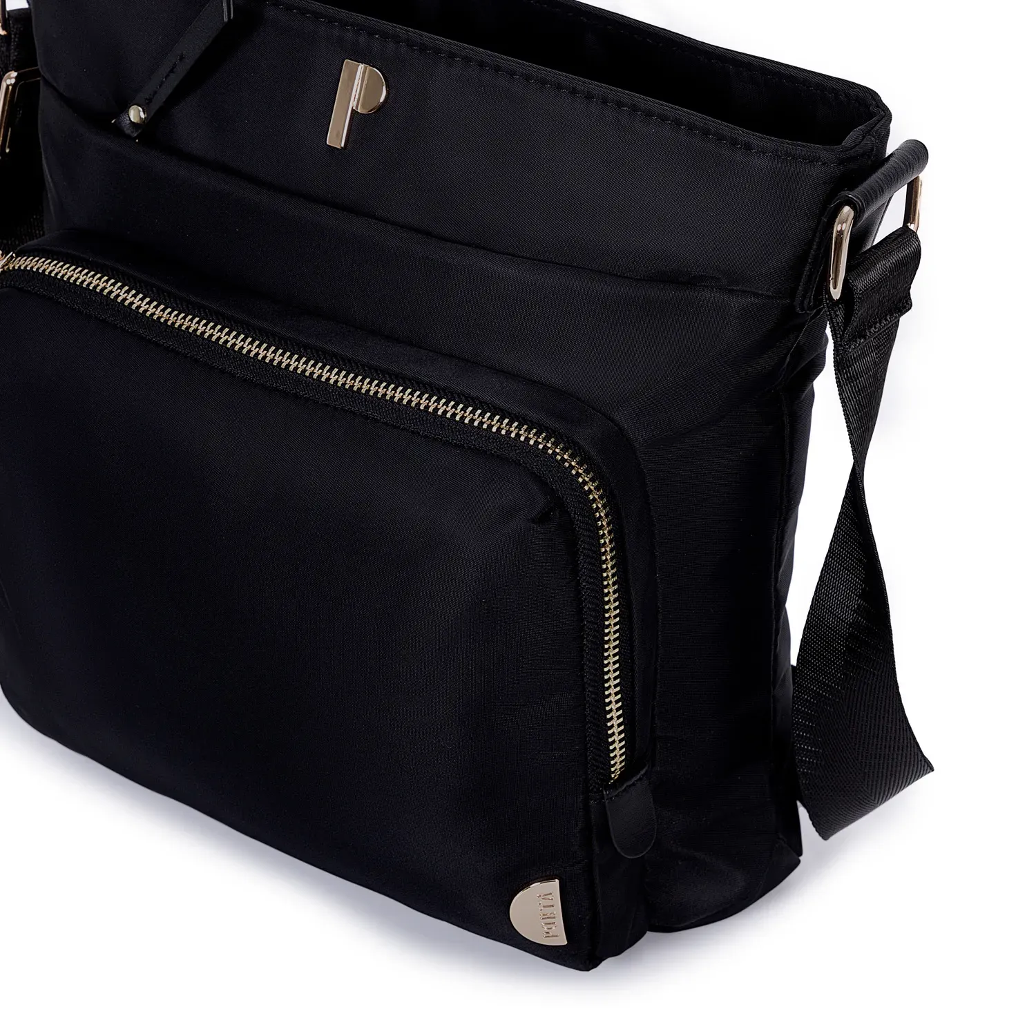 Bolso Porta Mujer Liara color negro | Platanitos