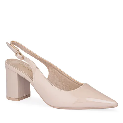 Calzado Platanitos Vestir Dama Cv Elyn color beige | Platanitos