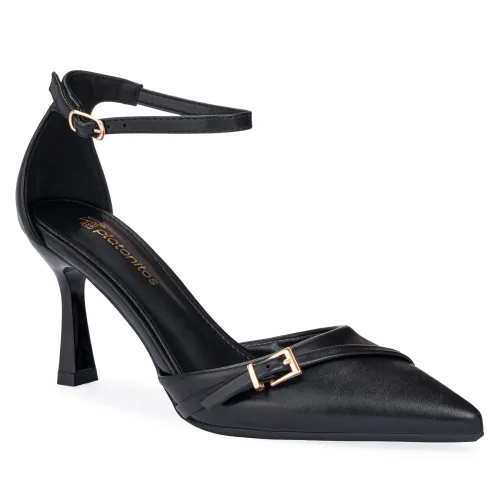 Calzado Platanitos Vestir Dama Cv Italy color negro | Platanitos