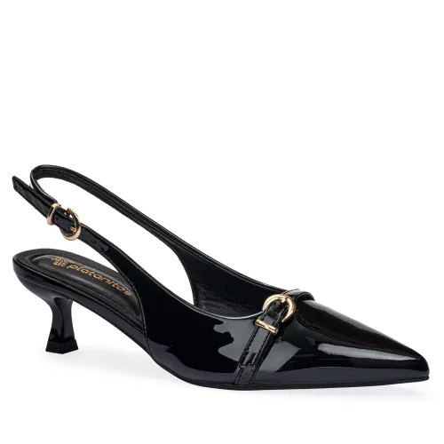 Calzado Platanitos Vestir Dama Cv Jilly color negro | Platanitos