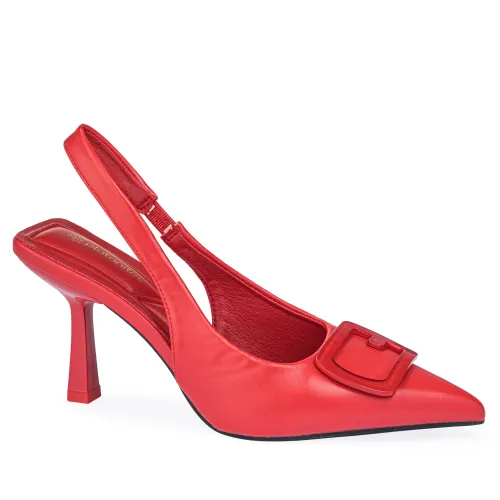 Calzado Platanitos Vestir Dama Cv Gloria color rojo | Platanitos