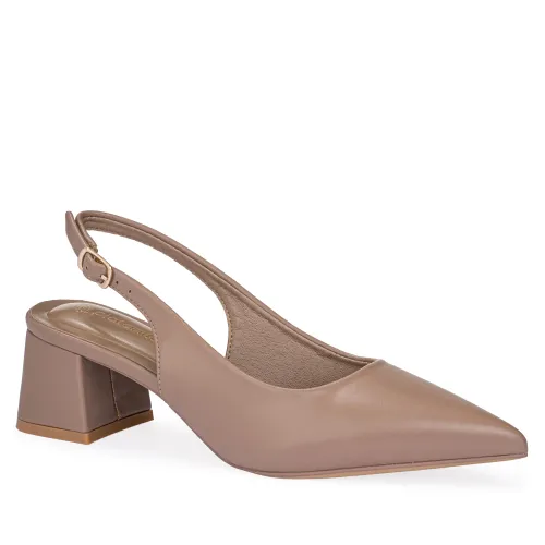 Calzado Platanitos Vestir Dama Cv Nicki color beige | Platanitos