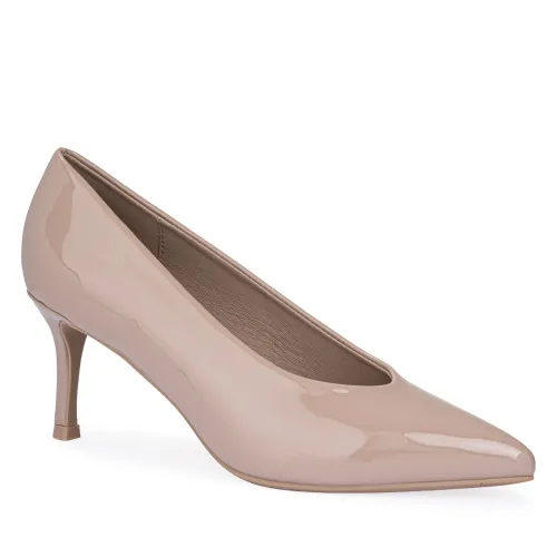 Calzado Platanitos Vestir Dama Cv Zoemi color beige | Platanitos