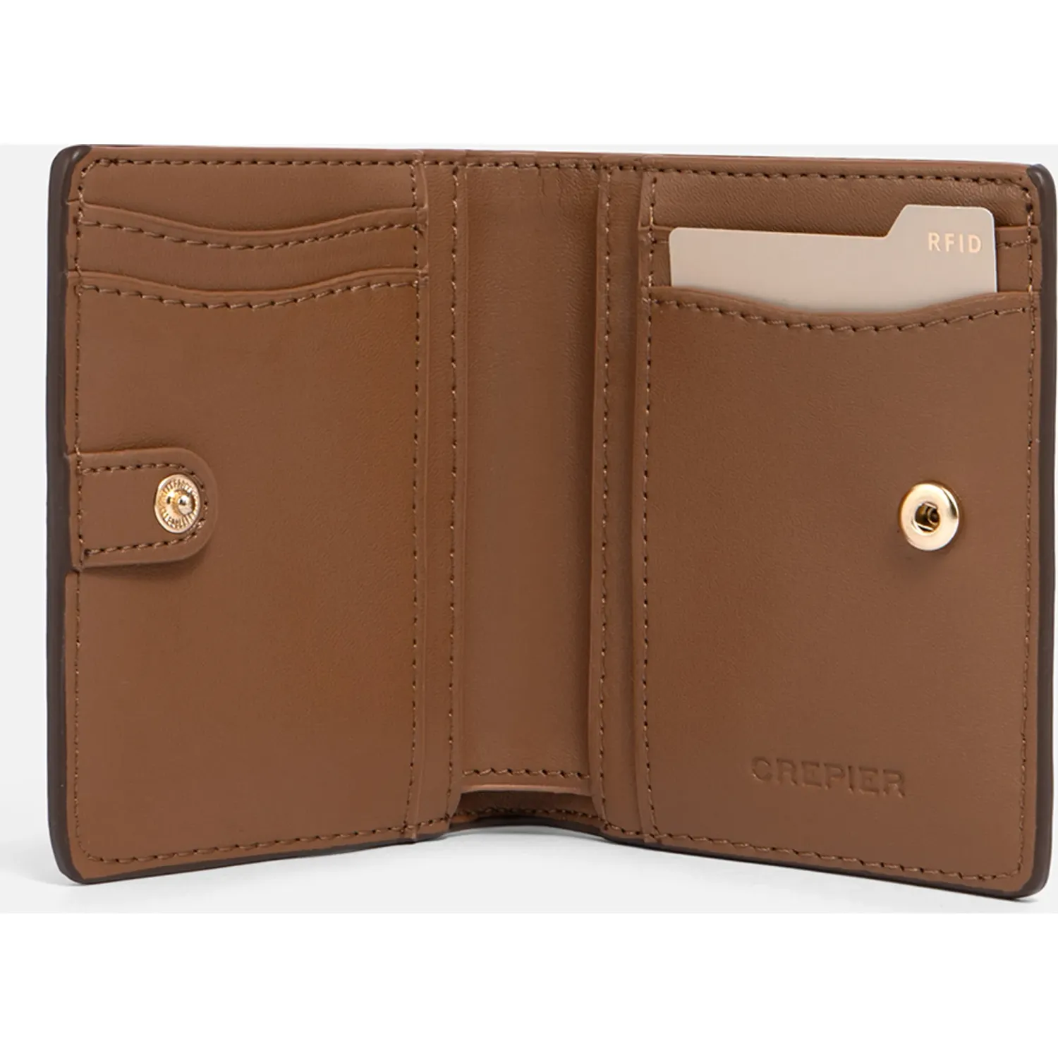 Billetera Crepier Mujer Amapola Chico color marrón | Platanitos