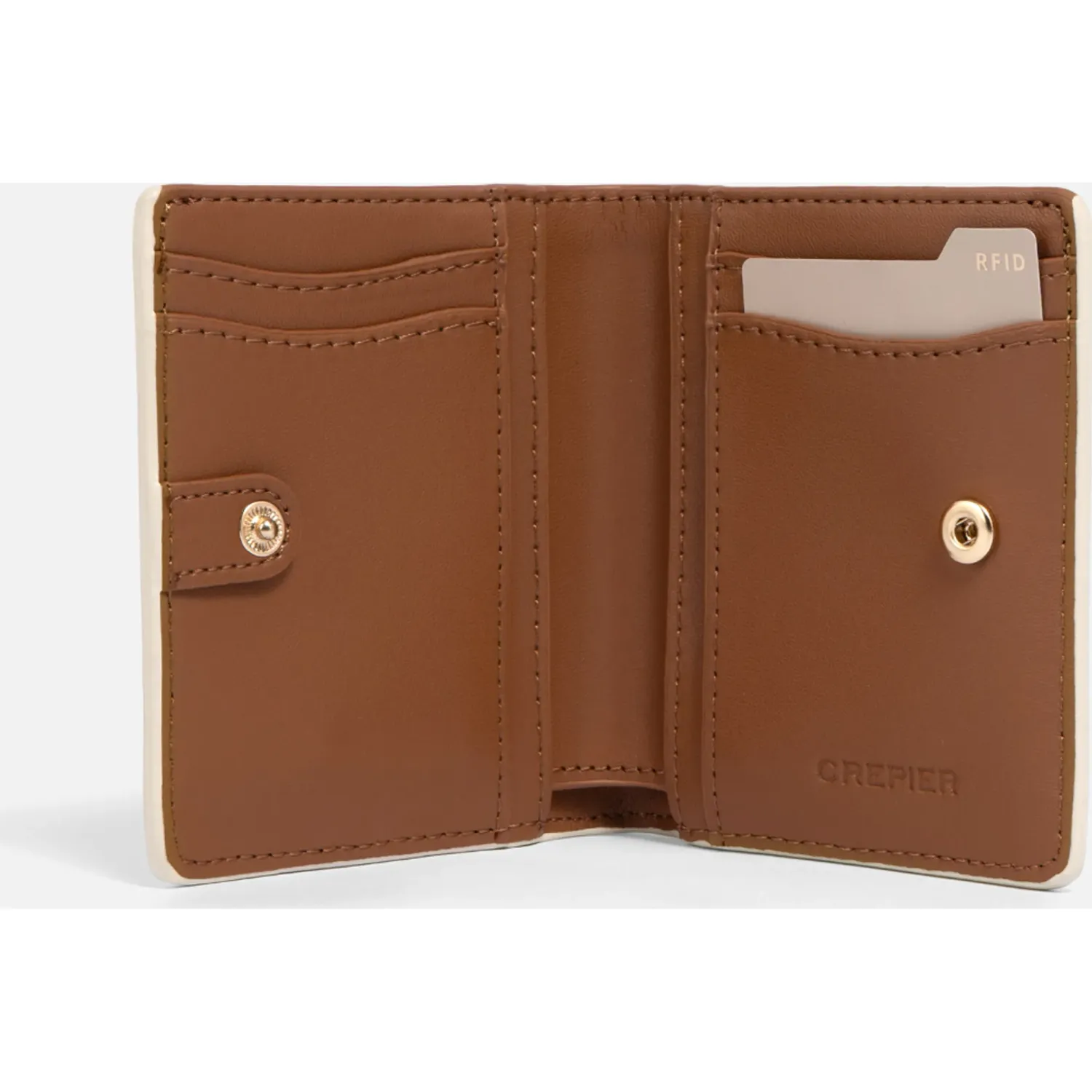 Billetera Crepier Mujer Amapola Chico color hueso | Platanitos