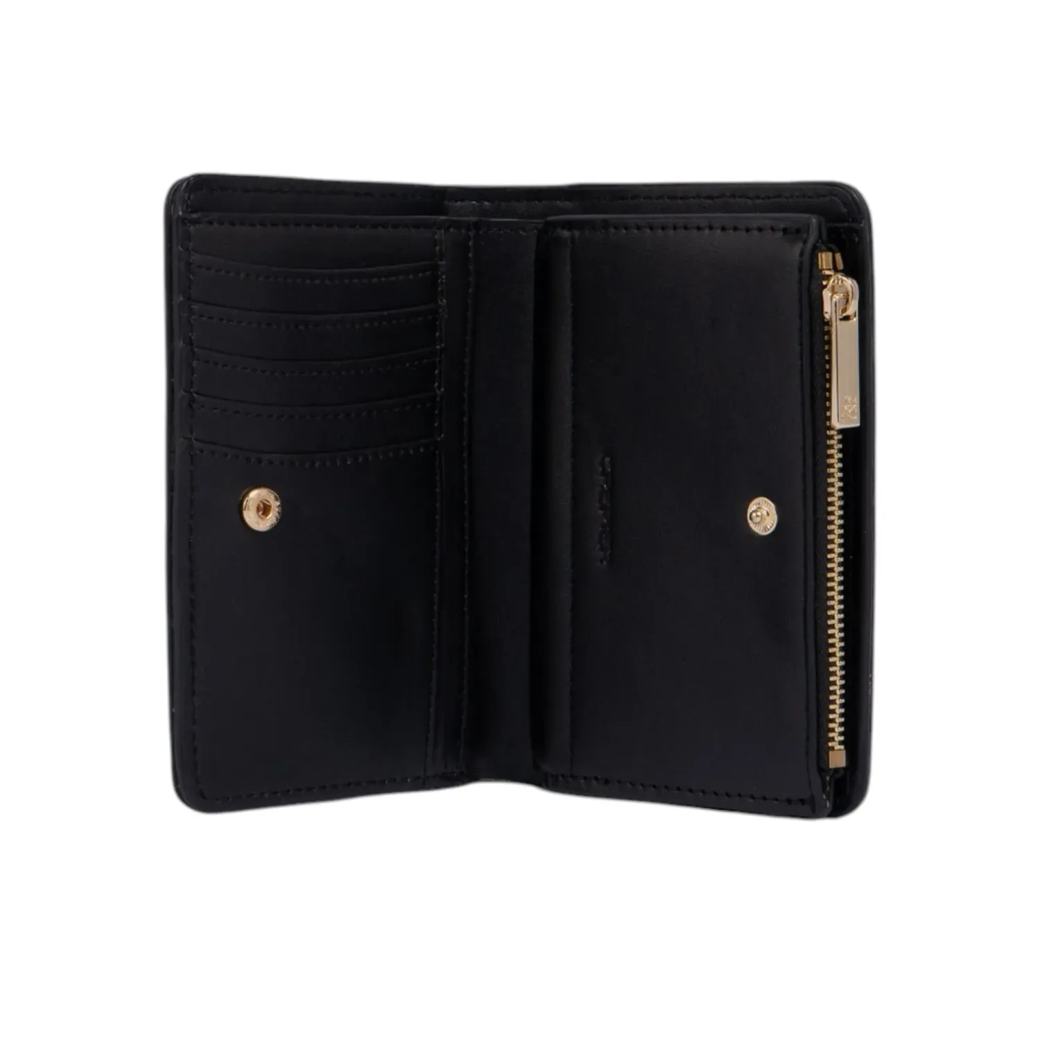 Billetera Crepier Mujer Cazzia Mediano color negro | Platanitos