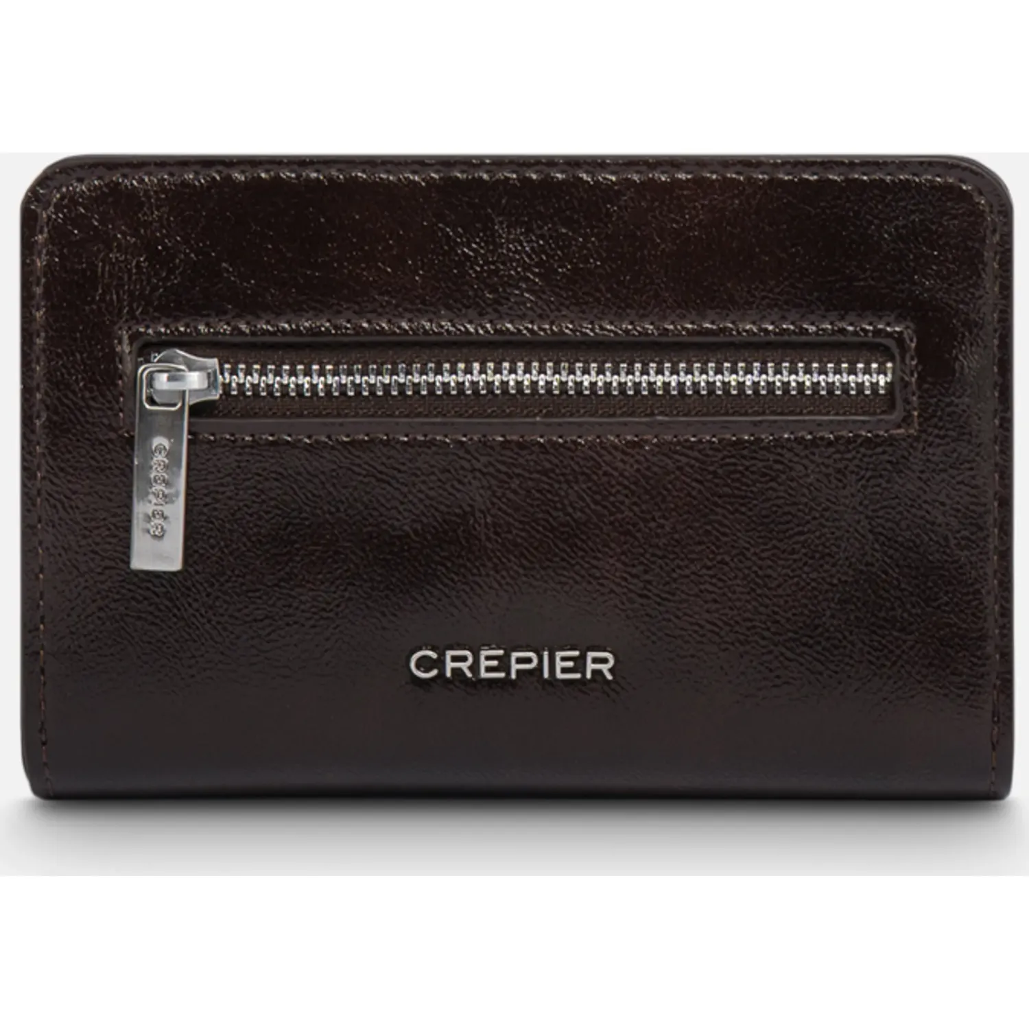 Billetera Crepier Mujer Lilia Mediano color marron oscuro | Platanitos