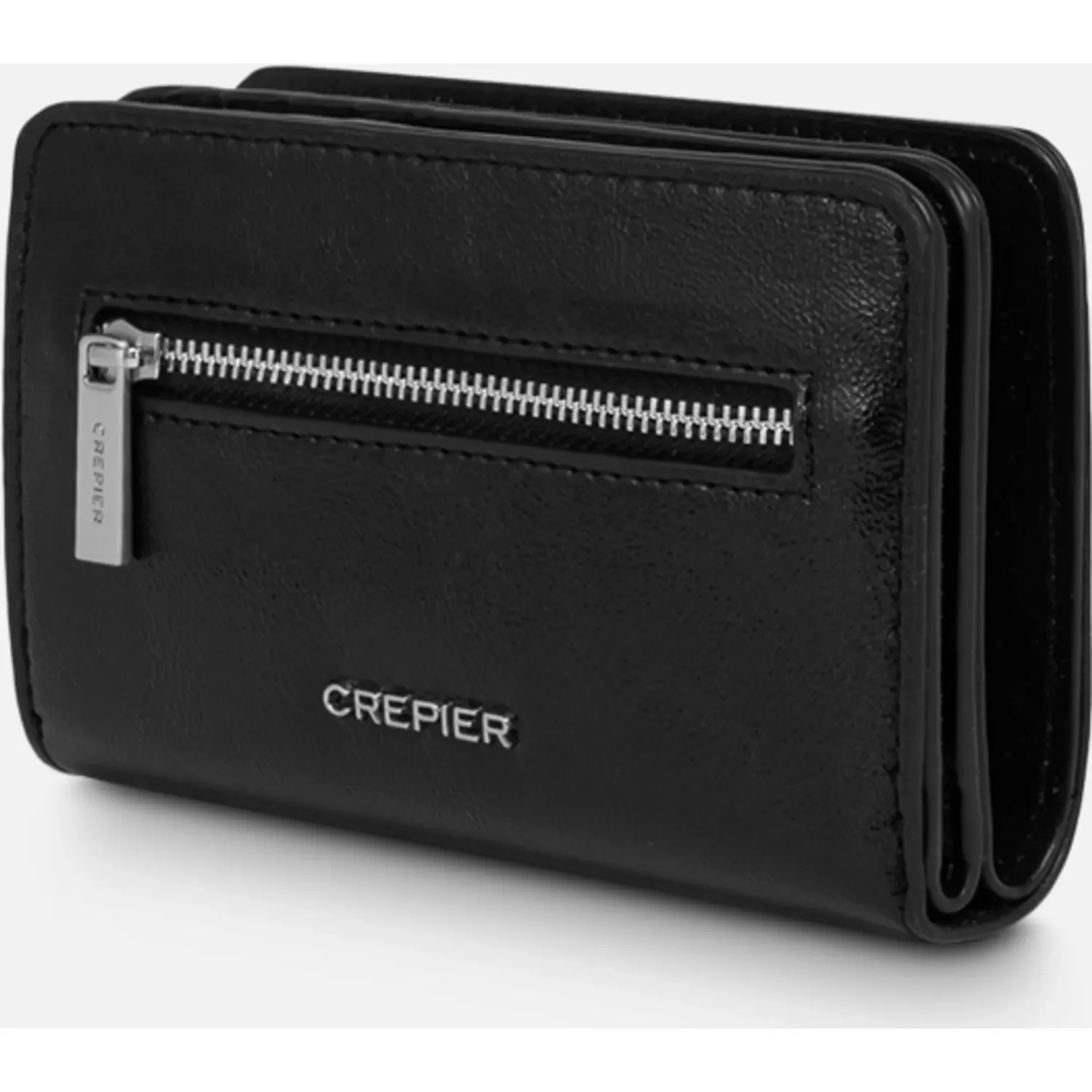 Billetera Crepier Mujer Lilia Mediano color negro | Platanitos