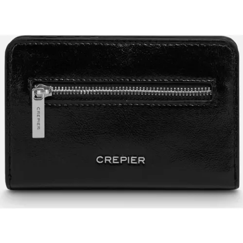 Billetera Crepier Mujer Lilia Mediano color negro | Platanitos