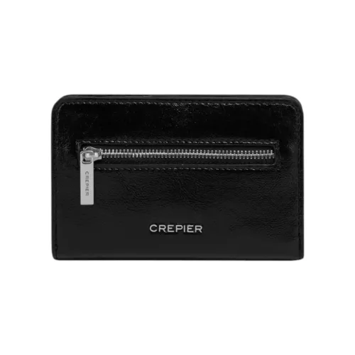 Billetera Crepier Mujer Lilia Mediano color negro | Platanitos