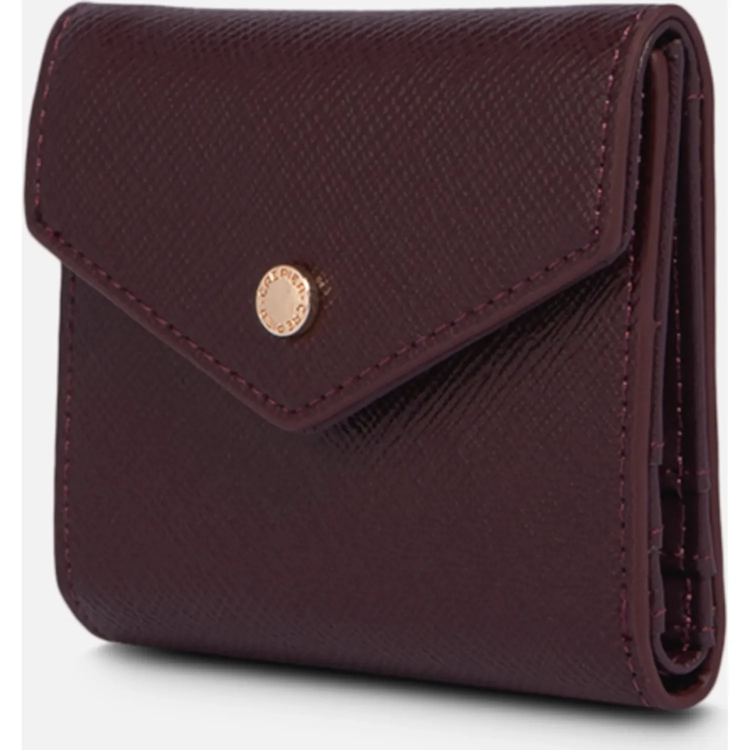 Billetera Crepier Mujer Pauline Chico color burgundy | Platanitos