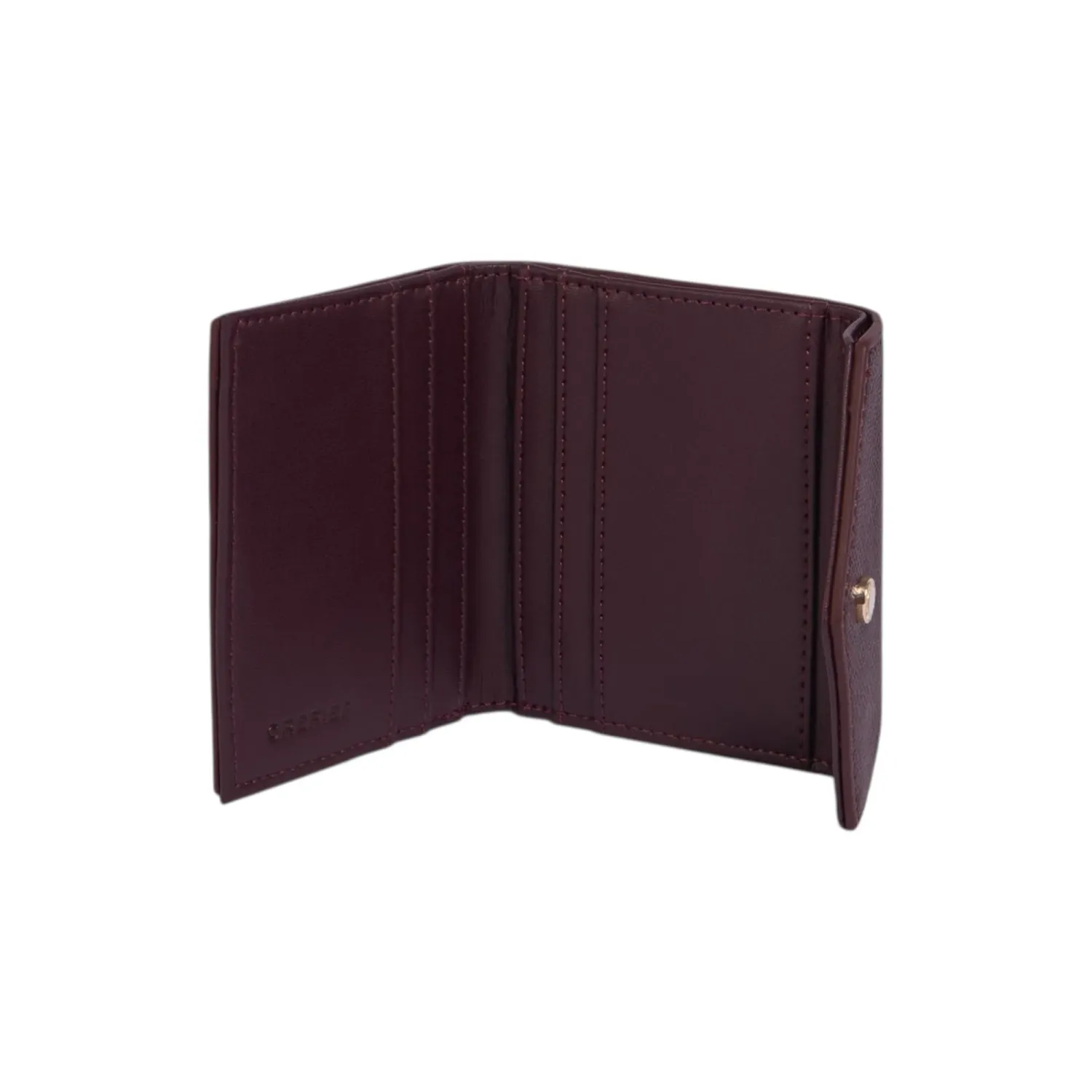 Billetera Crepier Mujer Pauline Chico color burgundy | Platanitos