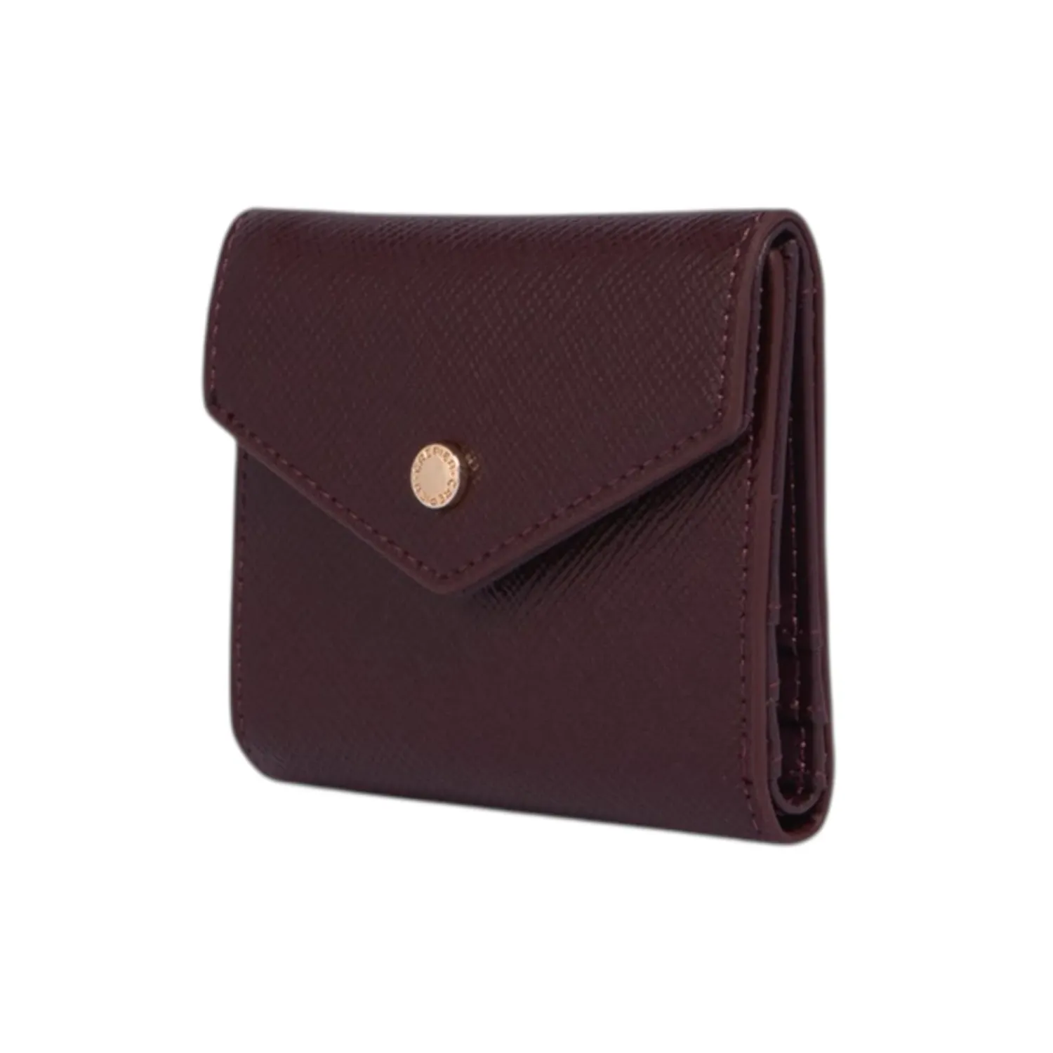Billetera Crepier Mujer Pauline Chico color burgundy | Platanitos