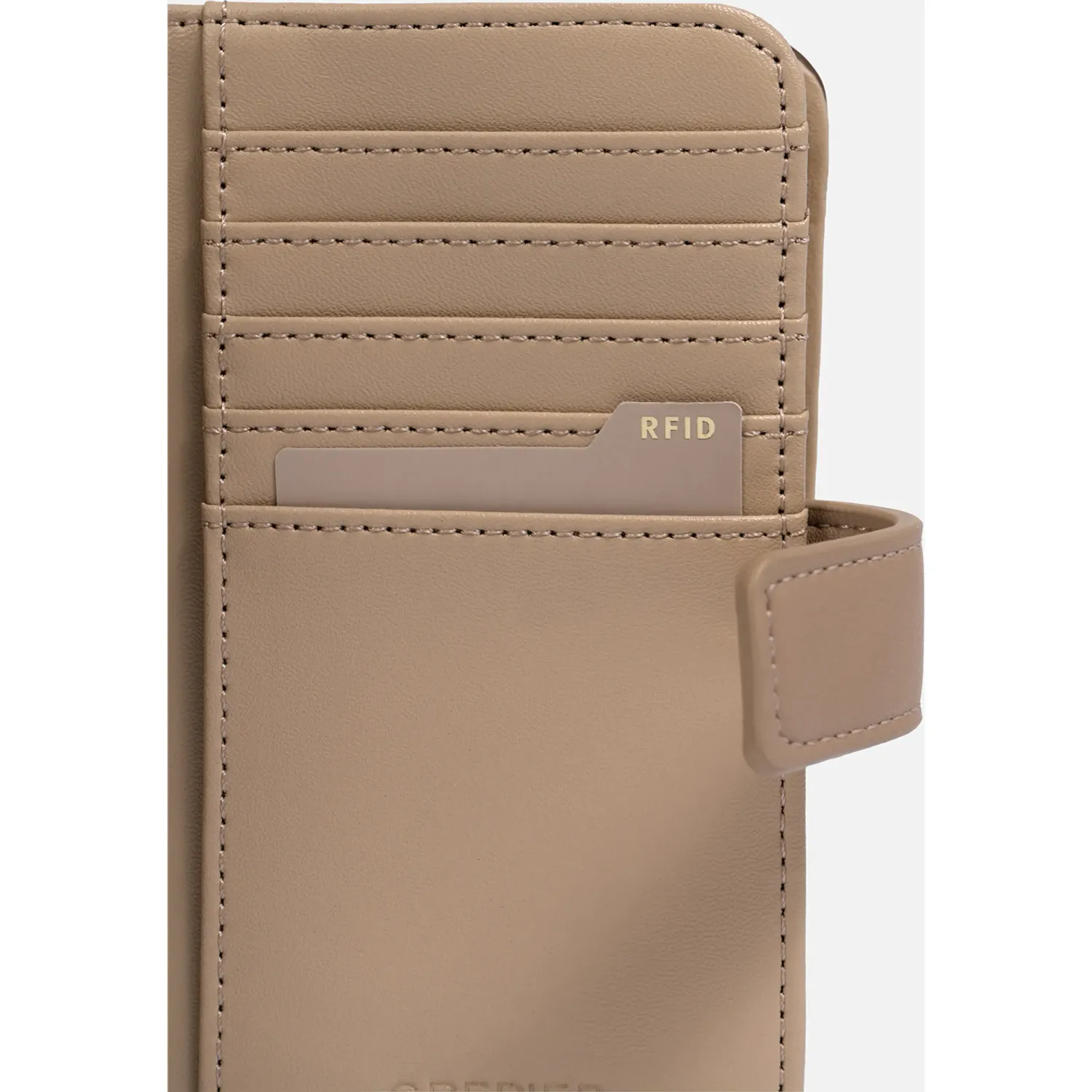 CREPIER Billetera Crepier Mujer Ramina Mediano color marrón | Platanitos