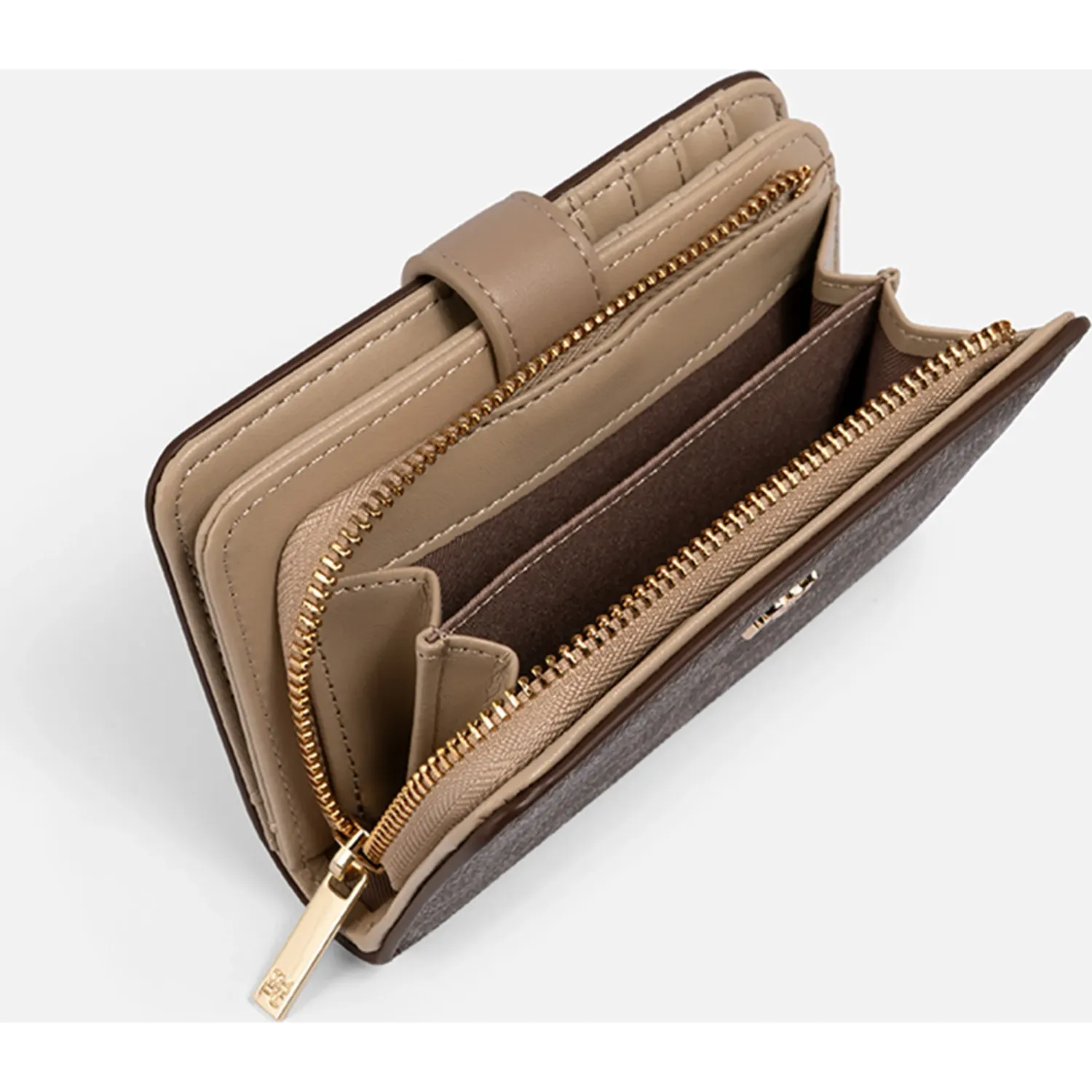 CREPIER Billetera Crepier Mujer Ramina Mediano color marrón | Platanitos