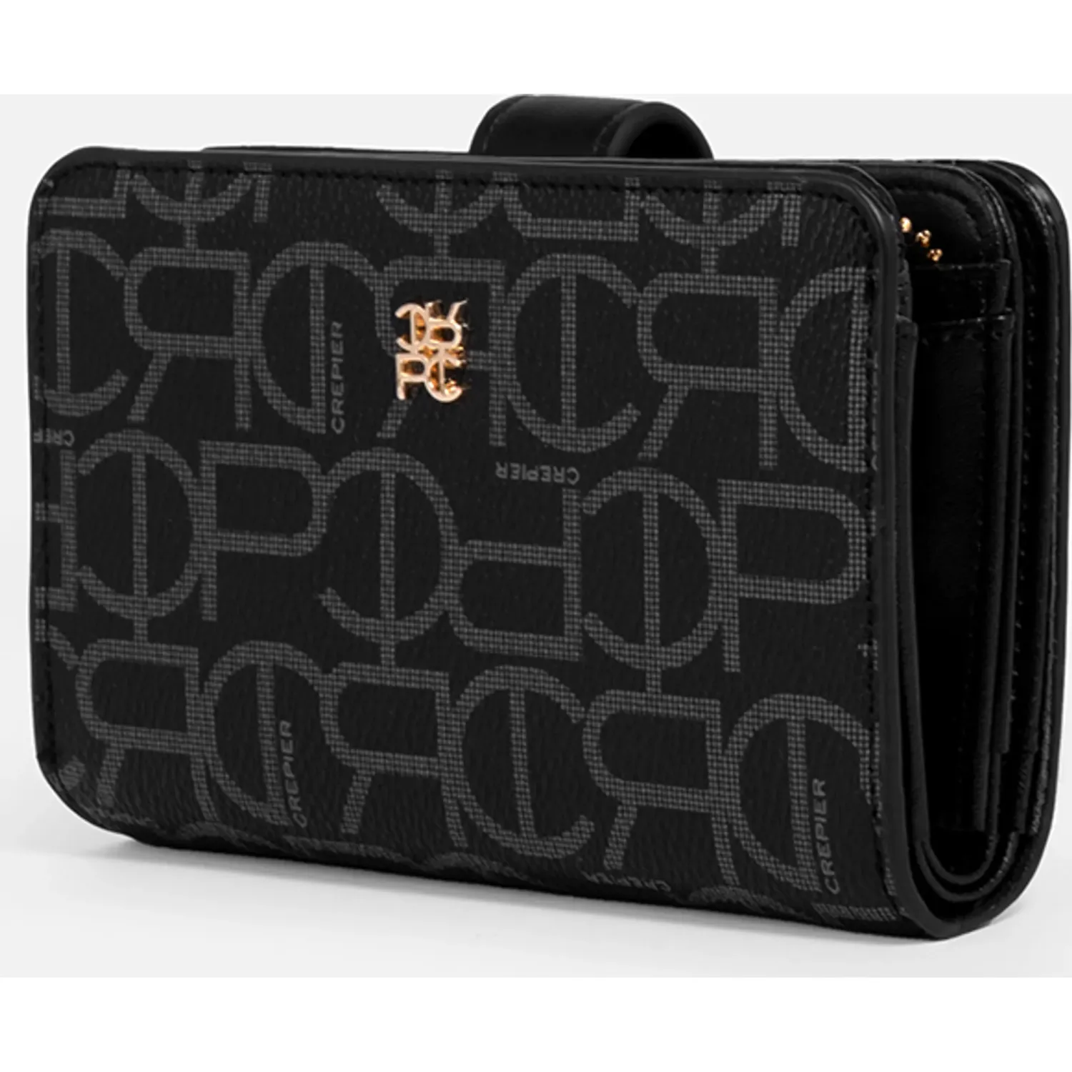 Billetera Crepier Mujer Ramina Mediano color negro | Platanitos