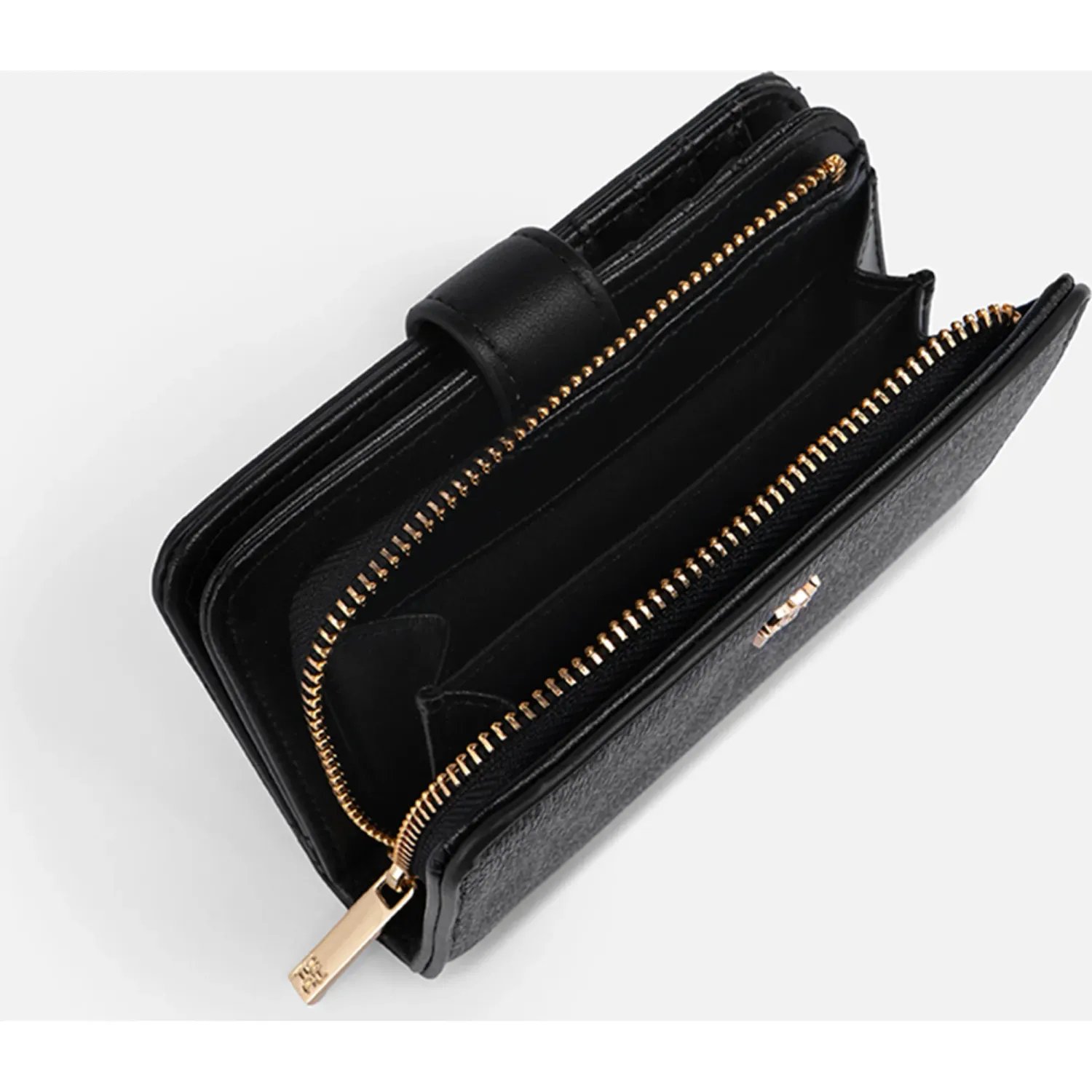 Billetera Crepier Mujer Ramina Mediano color negro | Platanitos