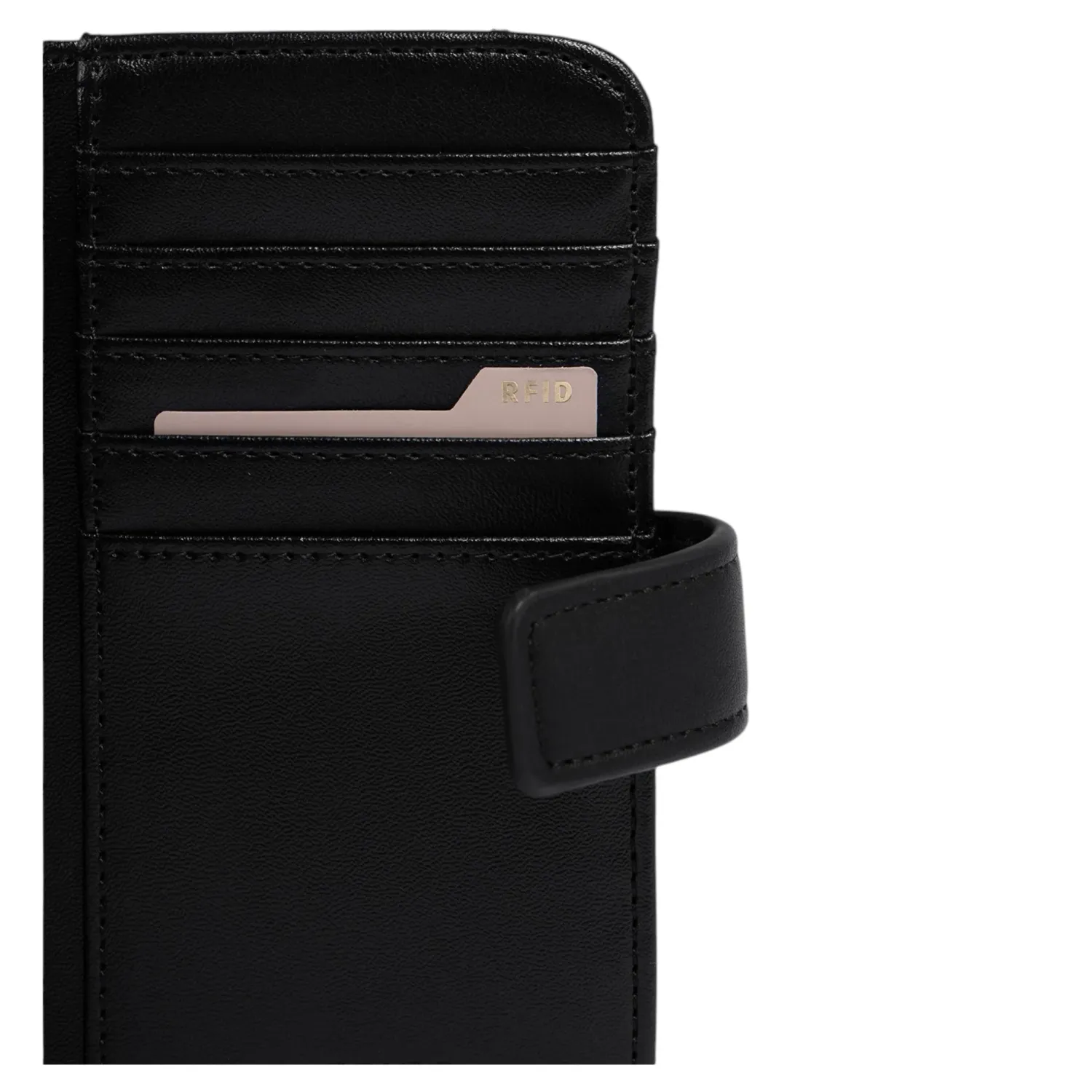 Billetera Crepier Mujer Ramina Mediano color negro | Platanitos