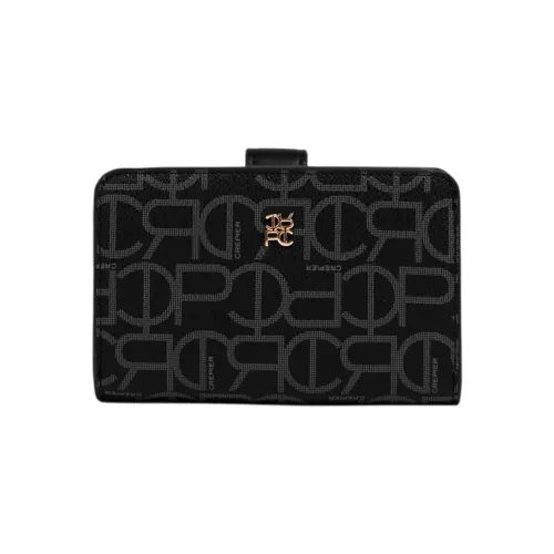 Billetera Crepier Mujer Ramina Mediano color negro | Platanitos