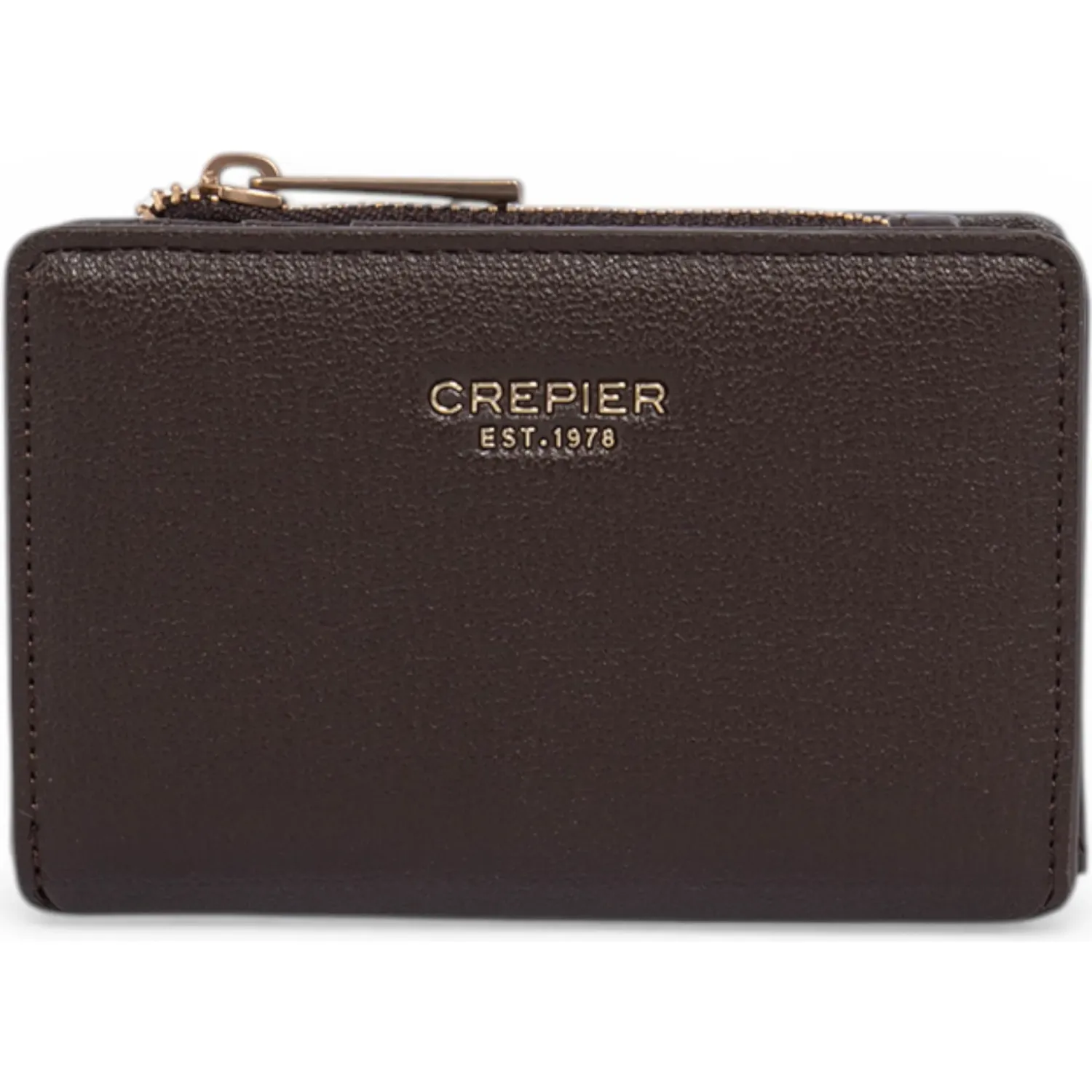 Billetera Crepier Mujer Silvie Chico color marron oscuro | Platanitos