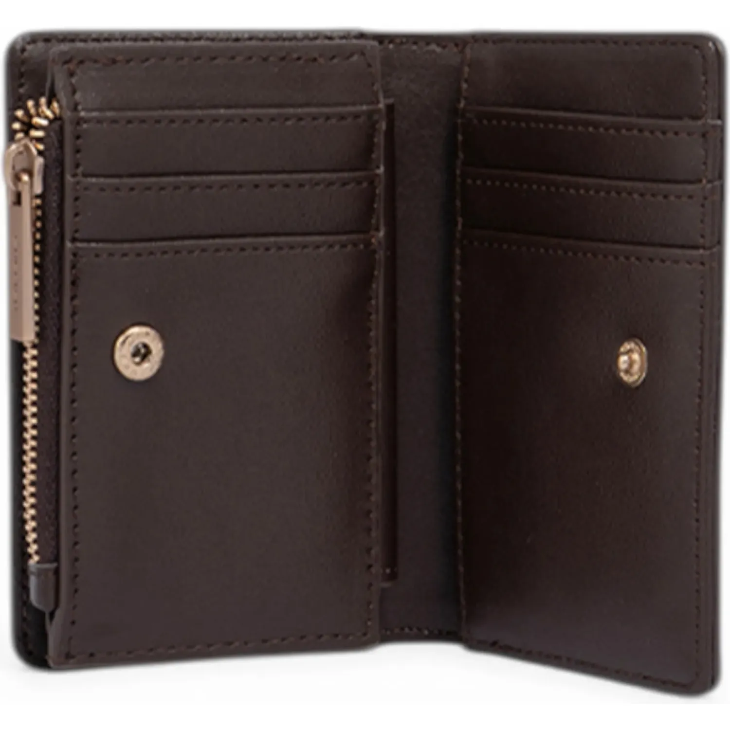 Billetera Crepier Mujer Silvie Chico color marron oscuro | Platanitos