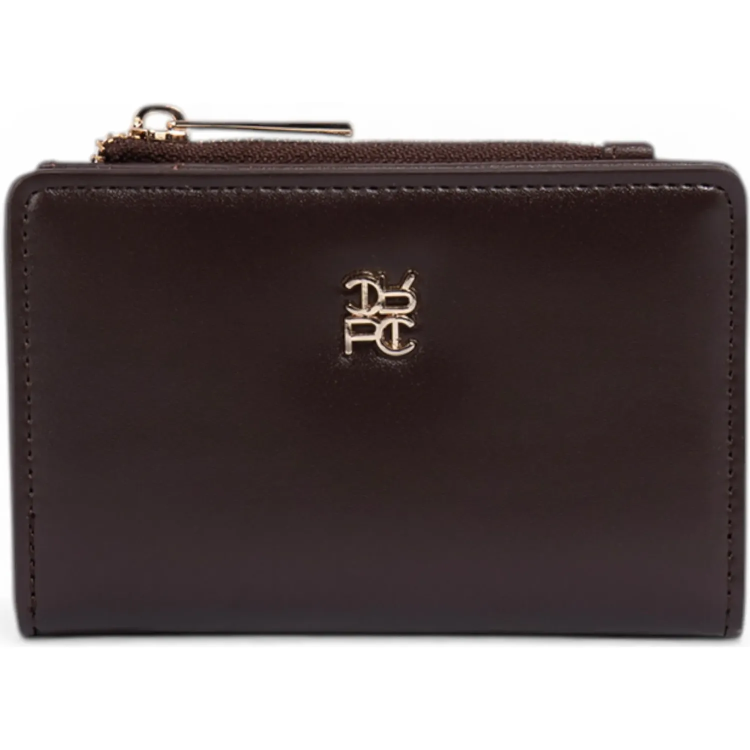 Billetera Crepier Mujer Silvie Chico color marron oscuro | Platanitos