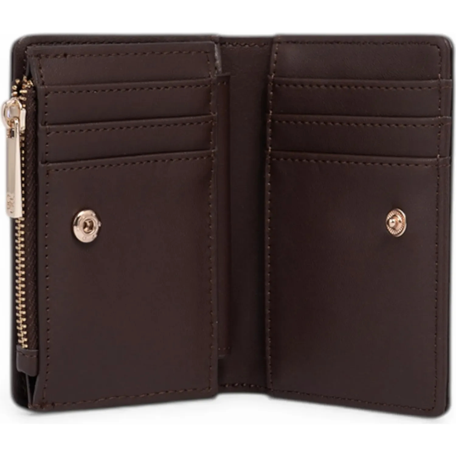 Billetera Crepier Mujer Silvie Chico color marron oscuro | Platanitos