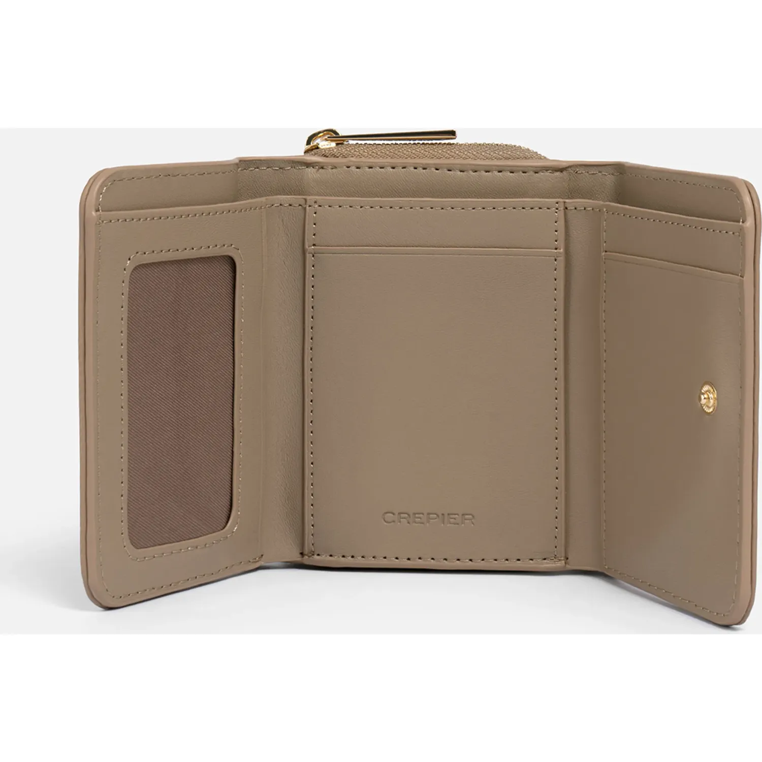 Billetera Crepier Mujer Yessel Chico color arena | Platanitos